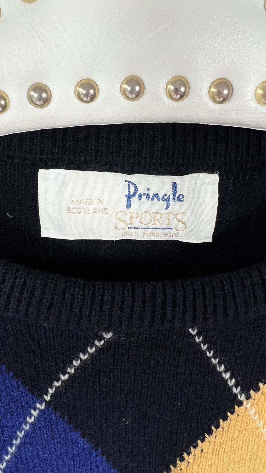 Pringle Of Scotland PRINGLE SPORTS Scotland Navy blue wool sweater XXL Size US XXL / EU 58 / 5 - 4 Thumbnail
