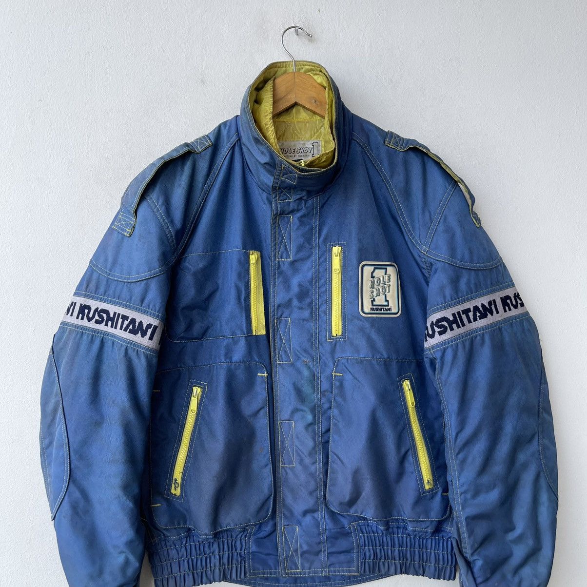 Helmut Lang Vintage 80s Astro Kushitani "Hole Shot" Racing Jacket Size US L / EU 52-54 / 3 - 5 Thumbnail