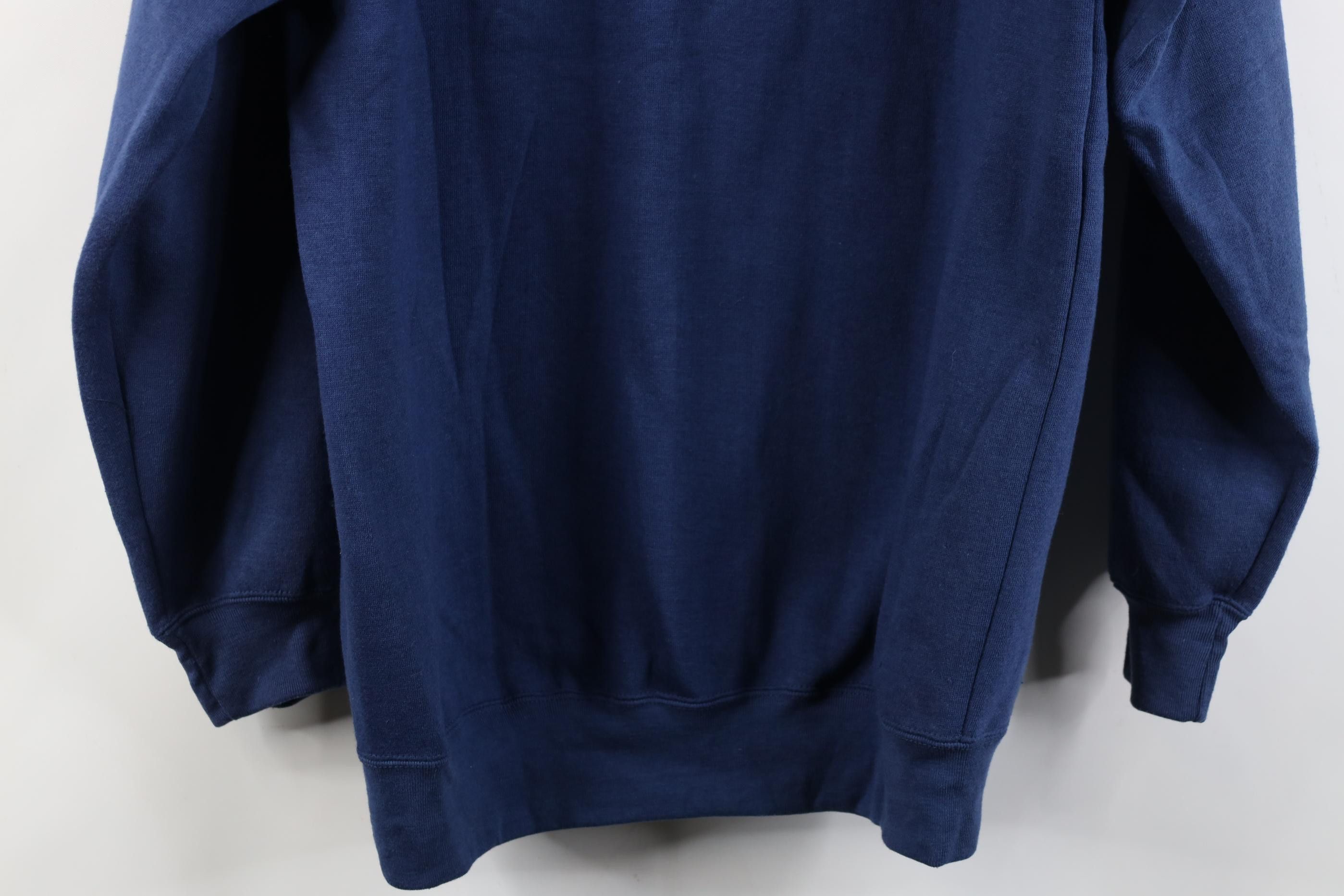 Vintage Deadstock Vintage 90s Streetwear Heavyweight Hoodie Blue Size US M / EU 48-50 / 2 - 14 Thumbnail