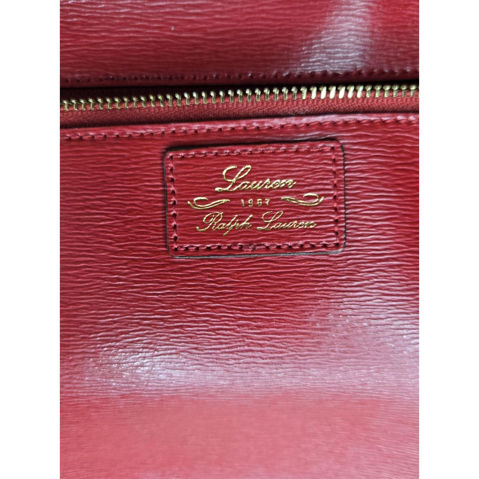 Ralph Lauren Ralph Lauren red leather handbag excellent condition Size ONE SIZE - 4 Thumbnail