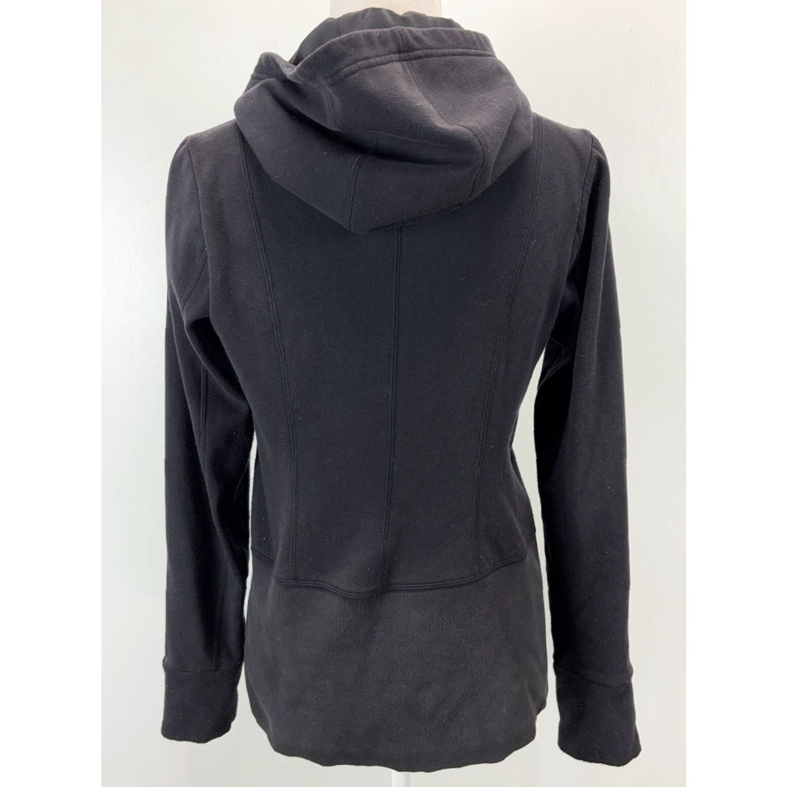 Athleta Athleta Hoodie Women Small Black Full Zip Pockets Athleisure Womens Size S / US 4 / IT 40 - 3 Thumbnail