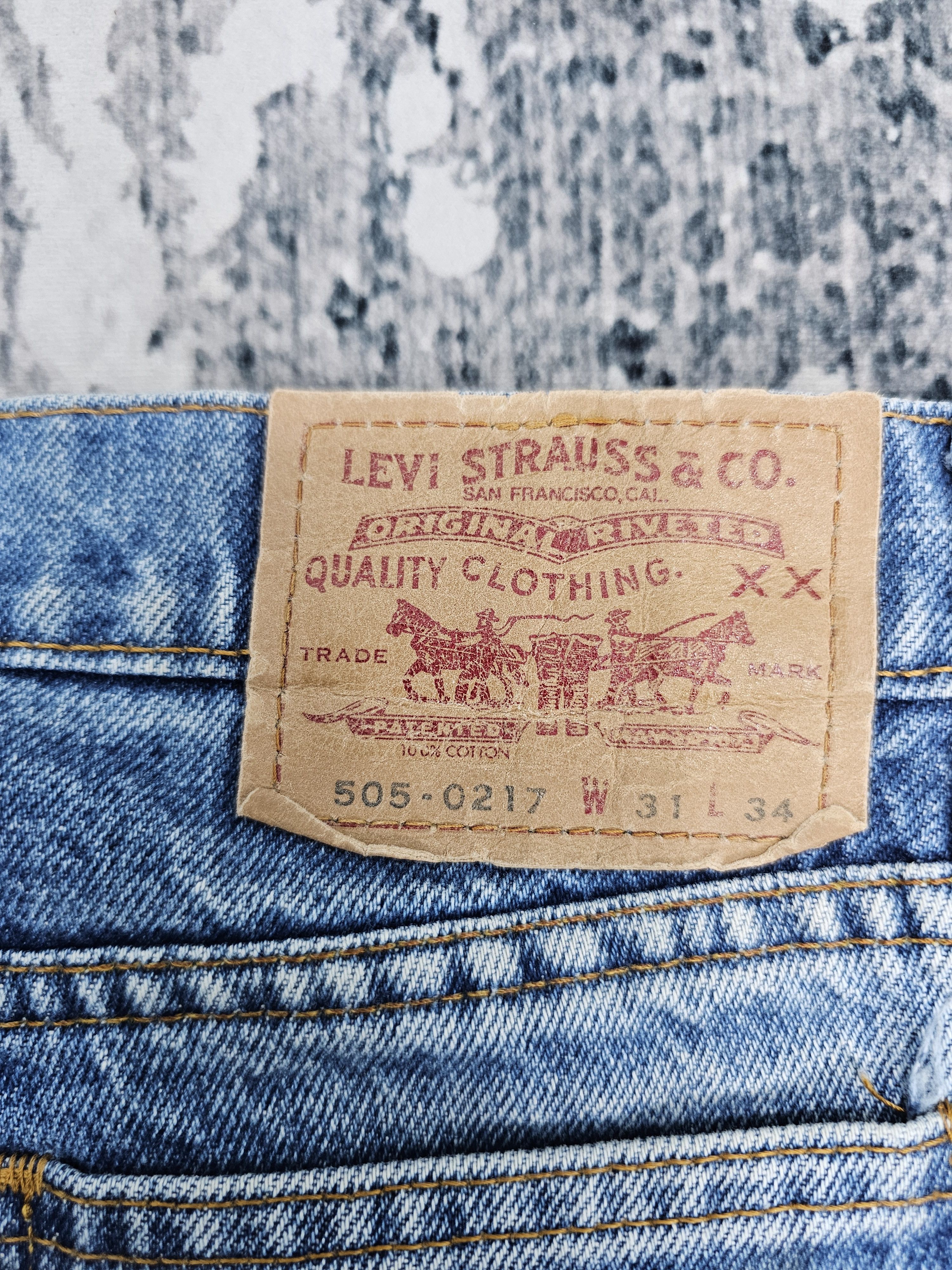 Levi's Vintage Clothing Vtg LEVIS 505 Straight Cut Faded Blue Jeans L0558 Size 30X29 Size US 30 / EU 46 - 9 Thumbnail