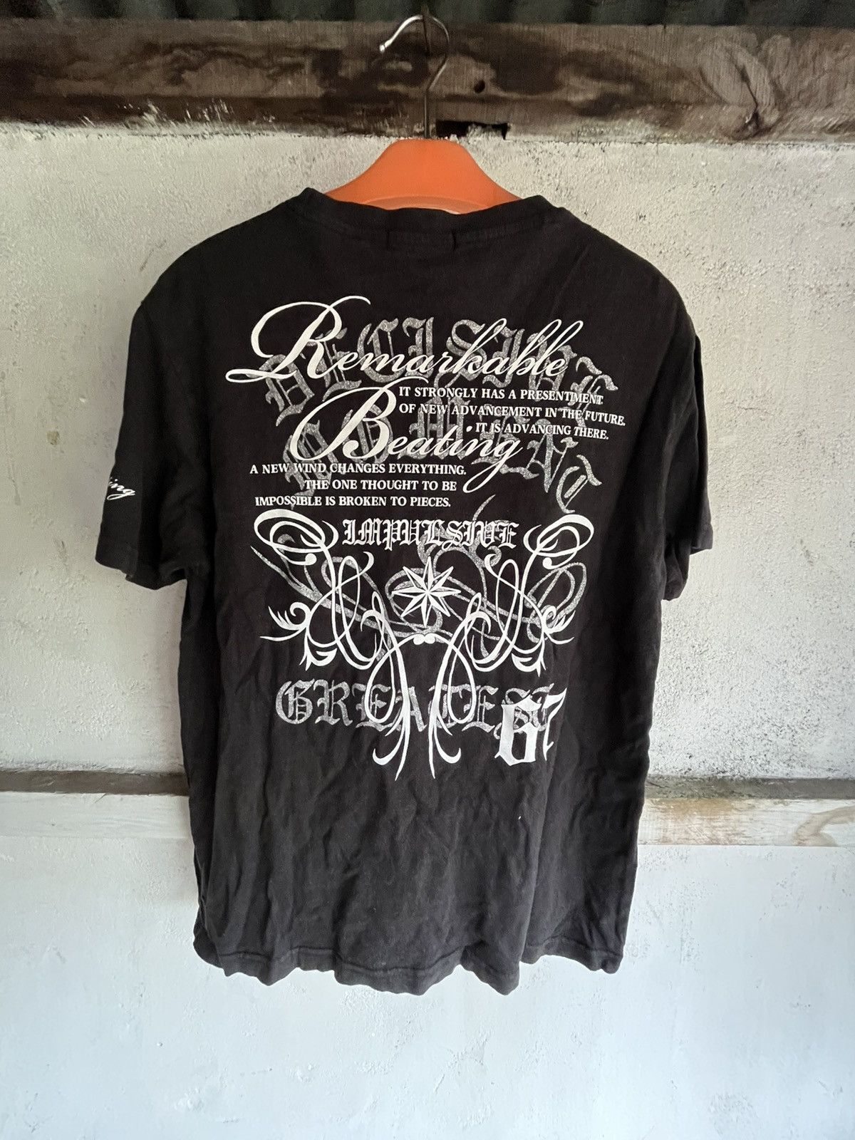 14th Addiction × Japanese Brand × Le Grande Bleu (L.G.B.) Remakable Beating Pract Japanese Tee Chrome Hearts style Size US M / EU 48-50 / 2 - 1 Thumbnail