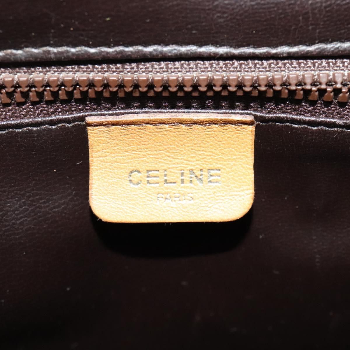 Celine CELINE Macadam Canvas Shoulder Bag Pvc Beige Gold Size ONE SIZE - 8 Thumbnail