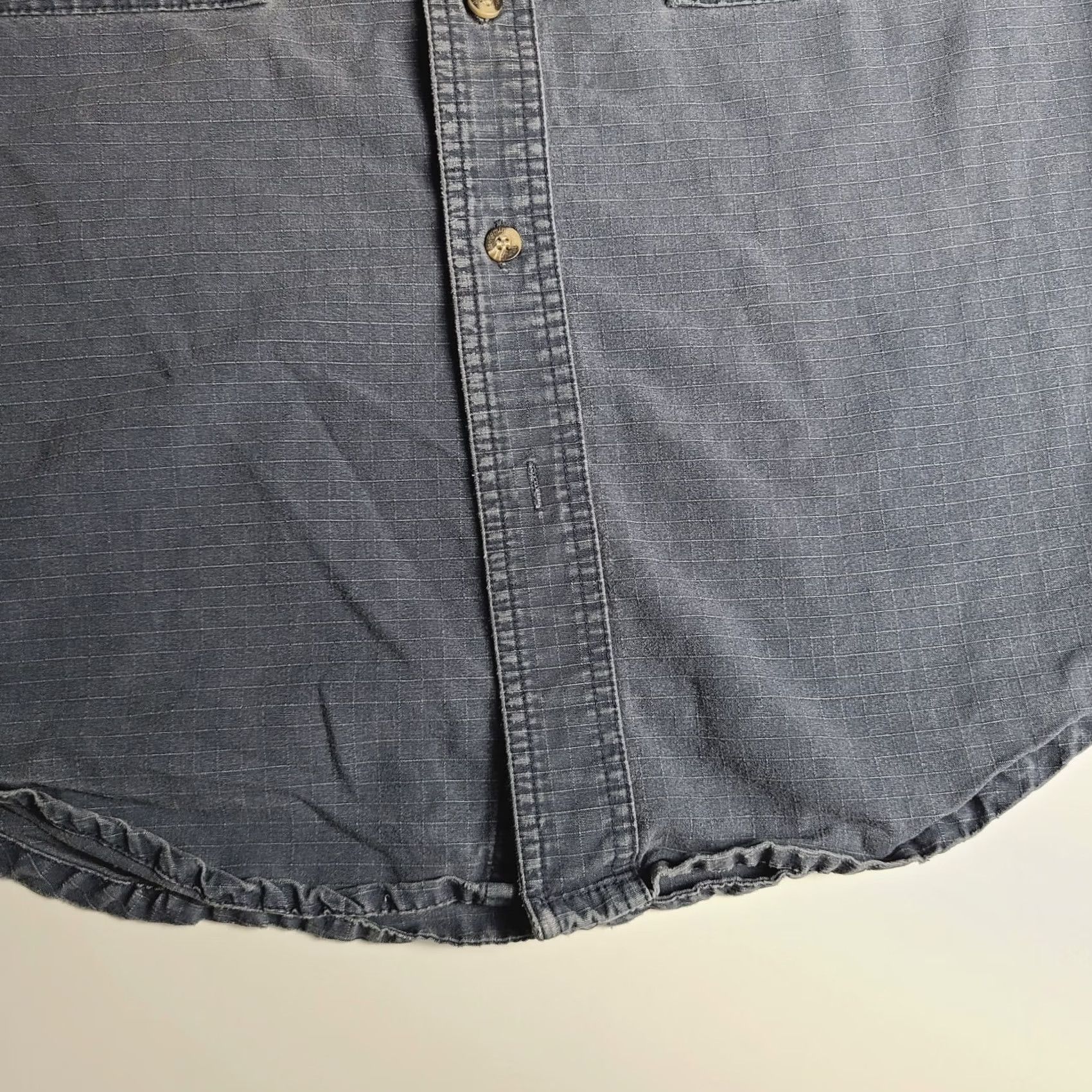 Vintage Remington Mens Shirt Short Sleeve Button Front Fishing Hunting Casual Blue Cotton Large Faded Regular Mens Size US L / EU 52-54 / 3 - 2 Thumbnail