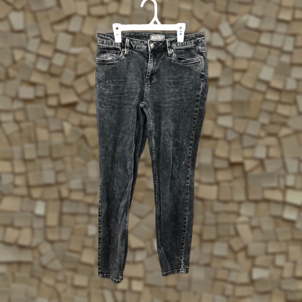 Denime Falls Creek Jeans Skinny Size 6 Womens Mid Rise Dark Wash Black Denim Size 28" / US 6 / IT 42 - 1 Thumbnail