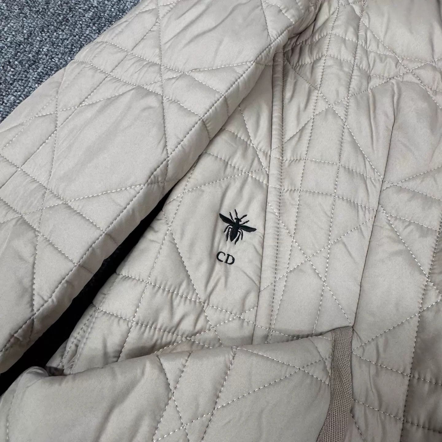 Dior Dior Beige Quilted Collared Cotton Jacket 99 New Size XS / US 0-2 / IT 36-38 - 6 Thumbnail