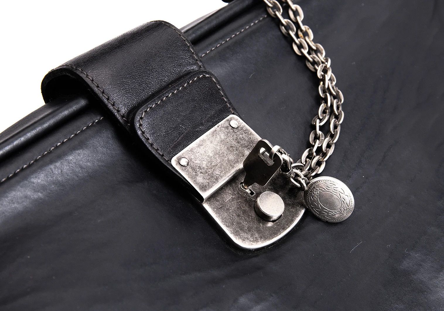 Jean Paul Gaultier Coated Doctor Bag with Frame in Black Size ONE SIZE - 14 Thumbnail