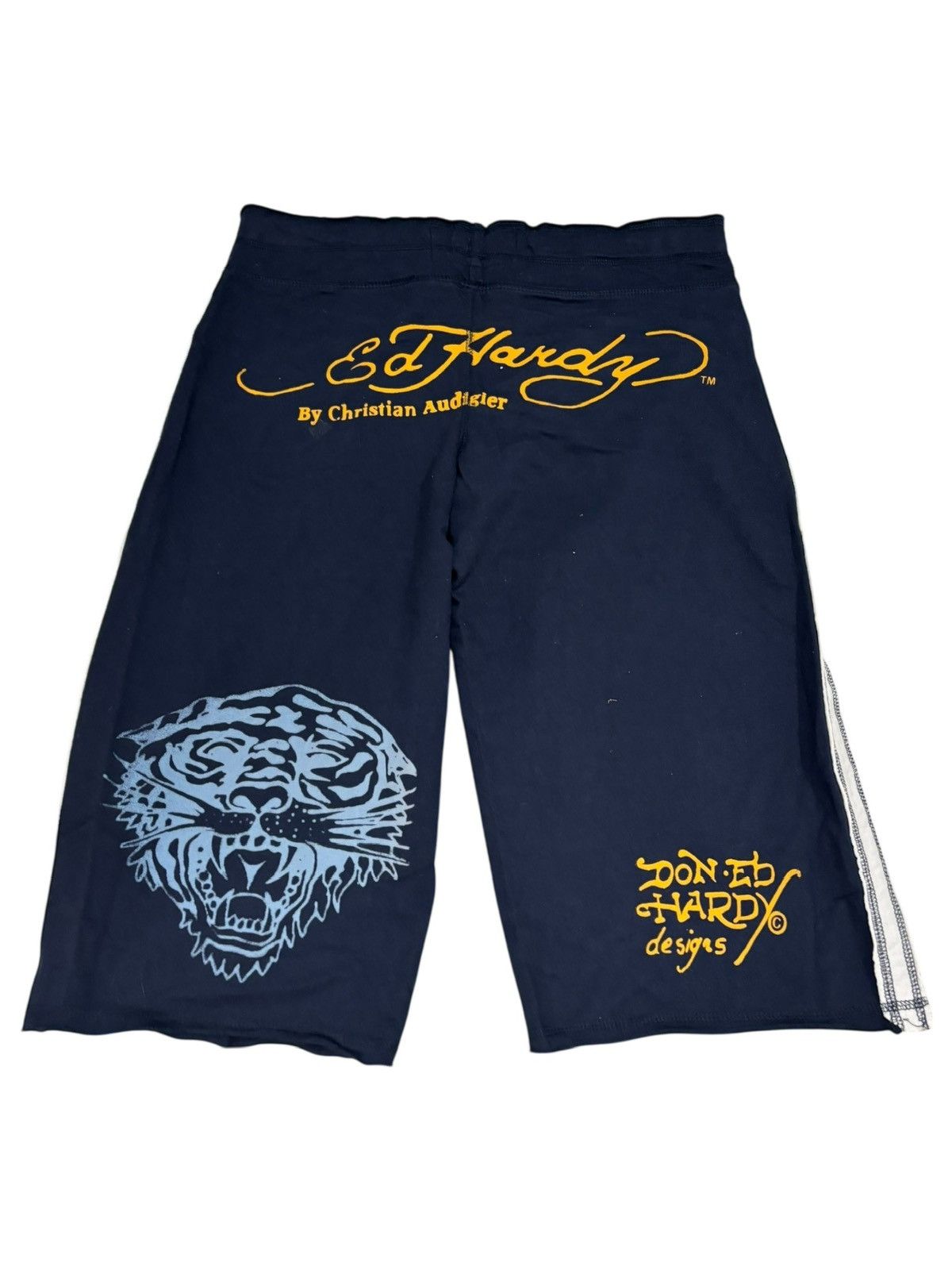 Ed Hardy VTG ED HARDY Christian Audigier SHORTS Graphic Tiger Tattoo Size US 36 / EU 52 - 8 Thumbnail