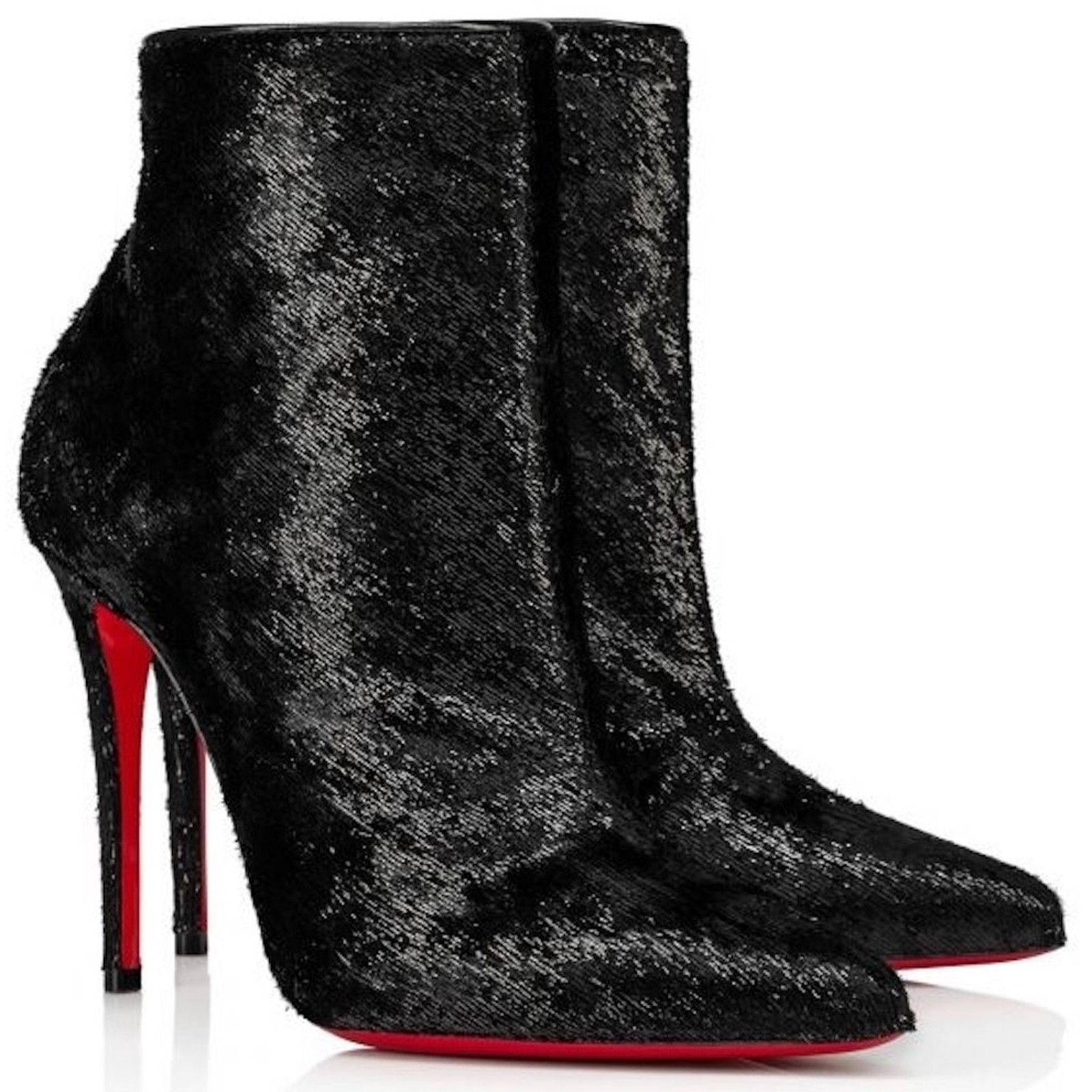 Christian Louboutin Christian Louboutin Black Velour So Kate Booty Pointy Toe 35 Size US 6 / IT 36 - 4 Thumbnail