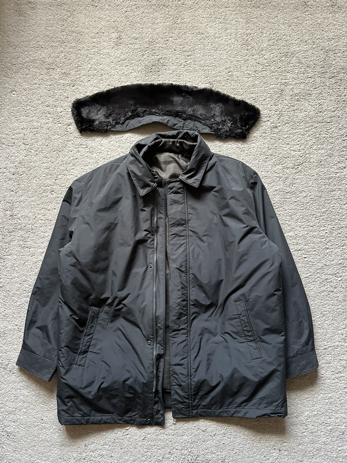 Yves Saint Laurent 1990s Yves Saint Laurent Detachable Puffer Vest Jacket Size US L / EU 52-54 / 3 - 8 Thumbnail