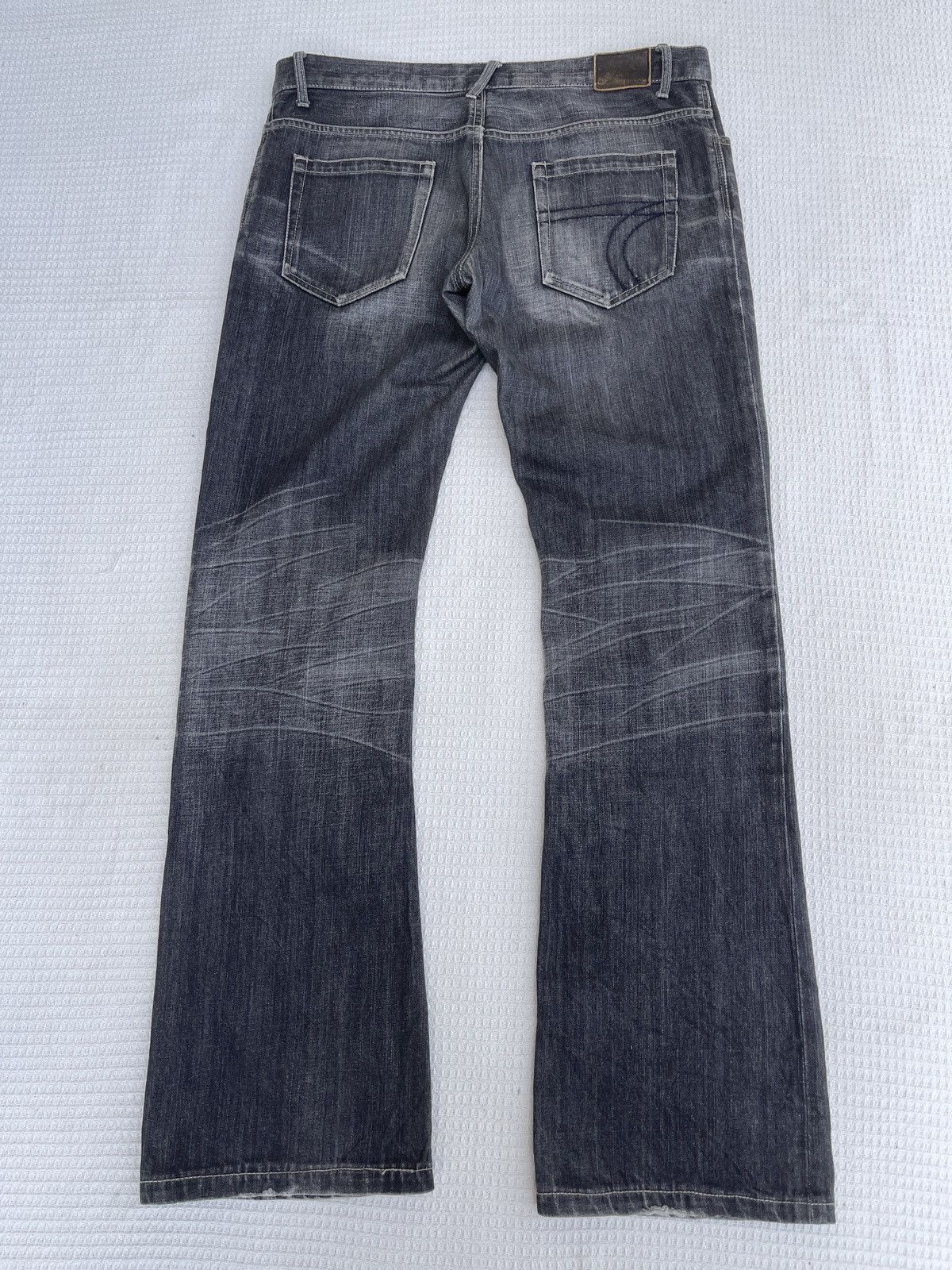 Tete Homme Last Drop🔥Flare Jeans TETE HOMME Issey Miyake Bootcut Denim Size US 35 - 3 Thumbnail