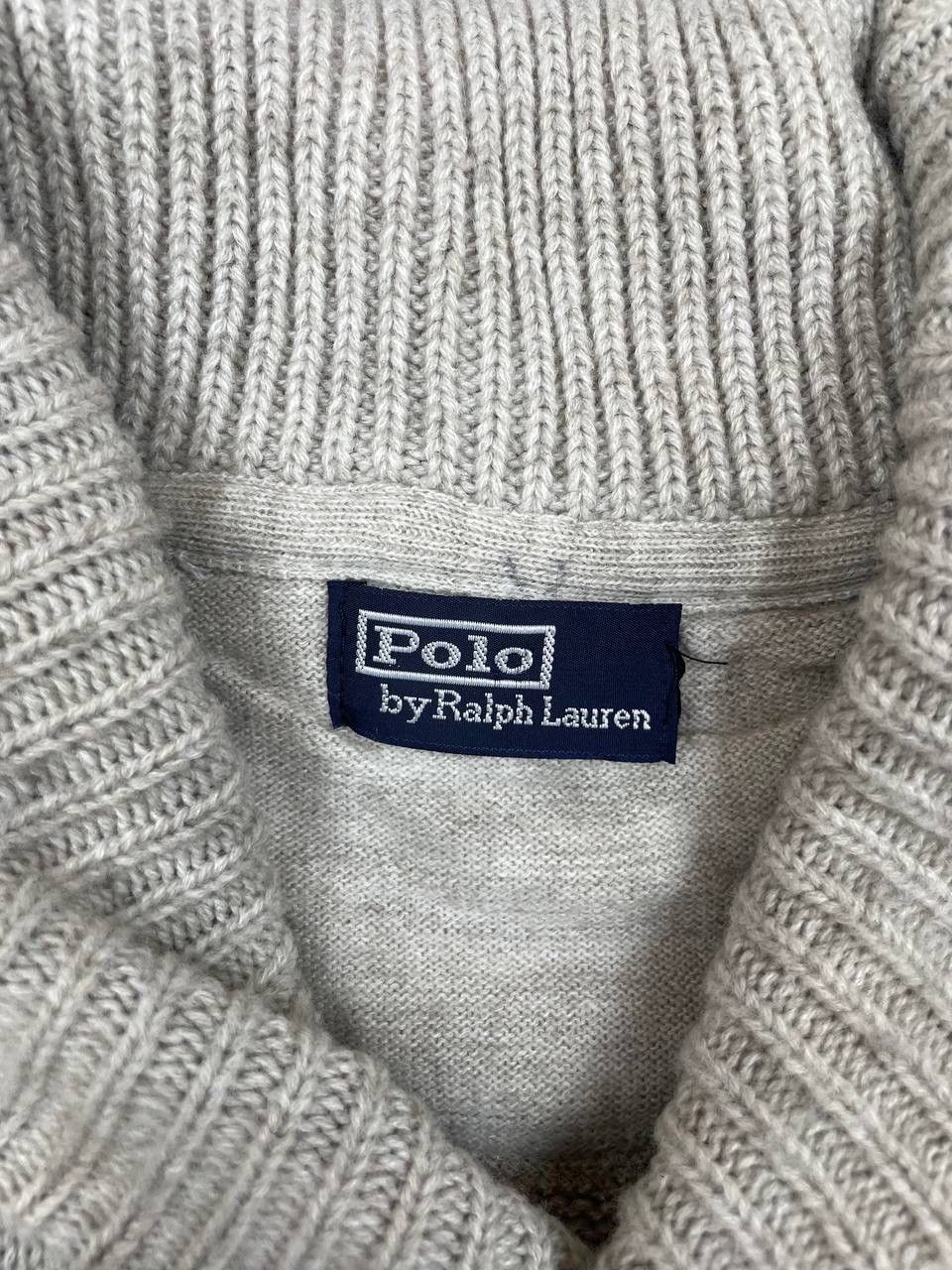 Polo Ralph Lauren Polo Ralph Lauren Men VintageShawl Collar Cable Knit Sweater Size US L / EU 52-54 / 3 - 4 Thumbnail