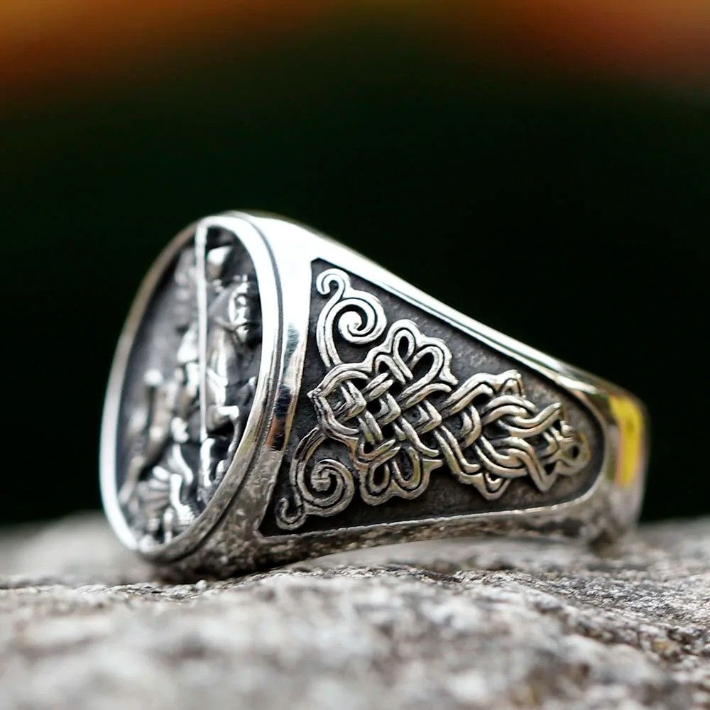 Jewelry Knight Ring Streetwear Jewelry Fashion Gift Size ONE SIZE - 2 Thumbnail