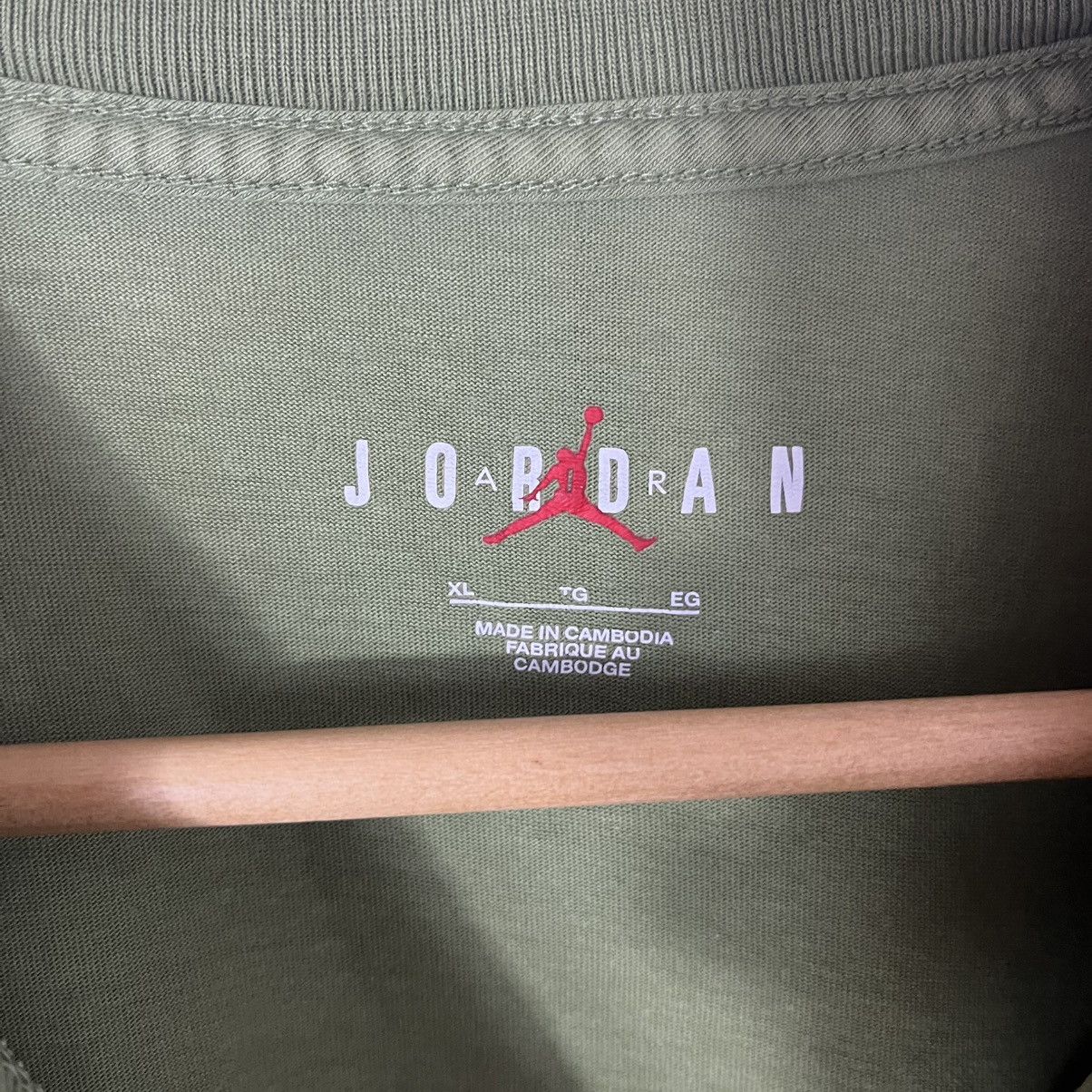Jordan Brand Jordan Big Central Logo Green Tee Streetwear Y2K Size US XL / EU 56 / 4 - 4 Thumbnail