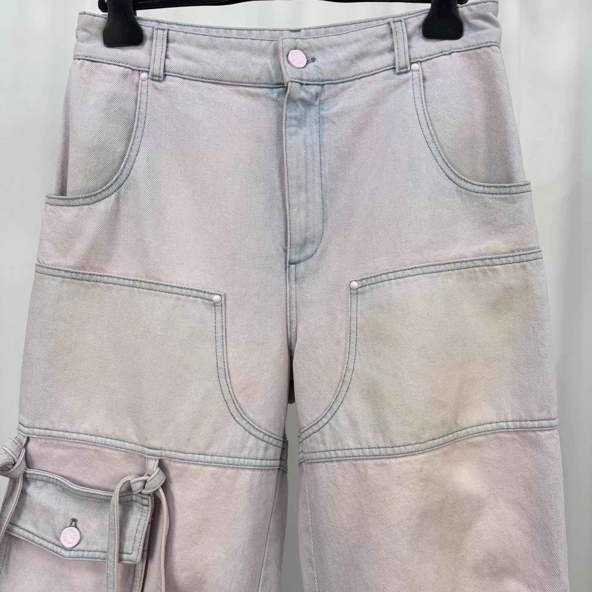 Louis Vuitton LV Ribbon Pocket Tie-Dye Work Jeans W30 95 new stained Size US 30 / EU 46 - 3 Thumbnail