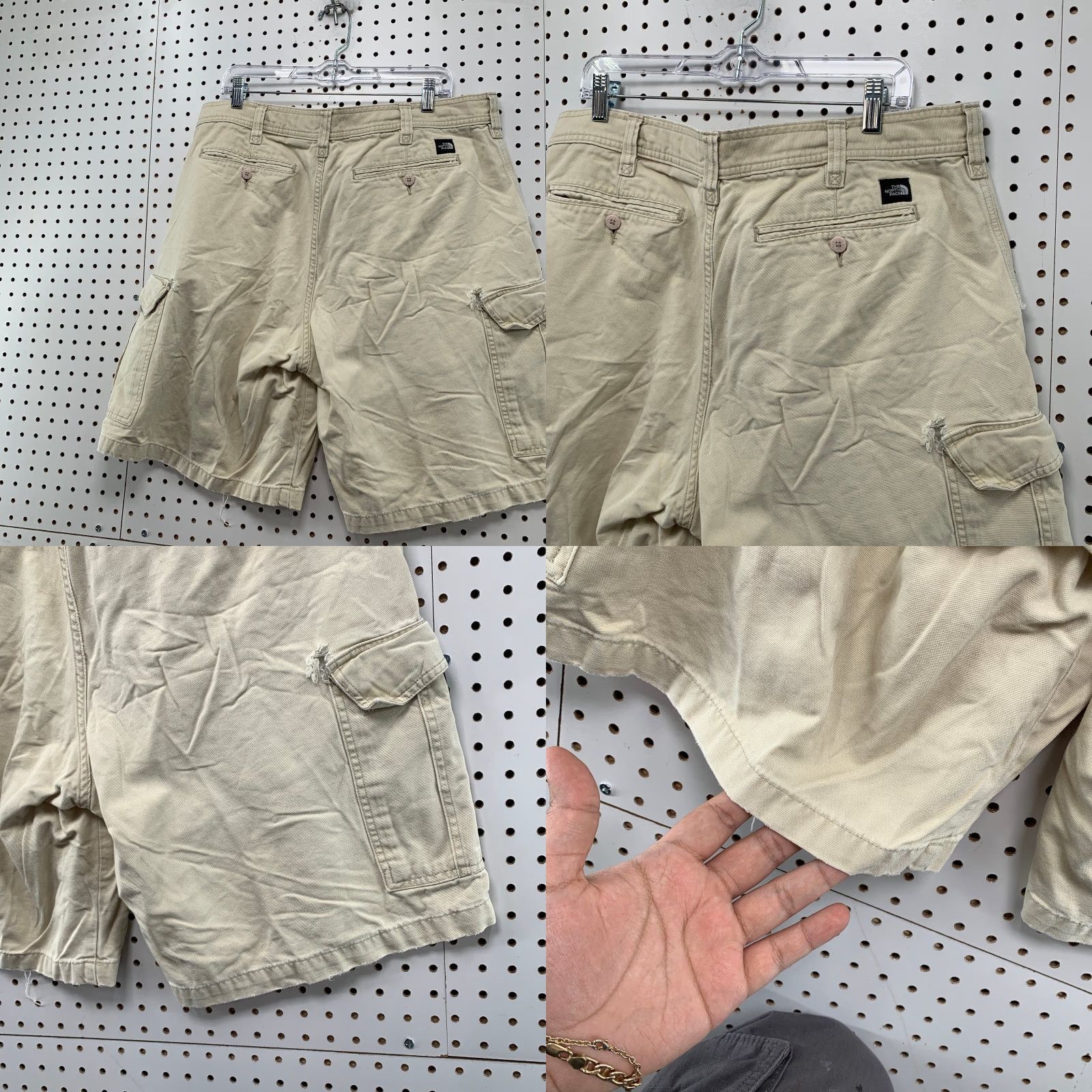 The North Face The North Face Cargo Shorts Mens 38 Beige Canvas Outdoor Utility 38x10 Cargo Pockets Mens Beige Cotton Regular Summer Outdoor Pants Size US 38 / EU 54 - 8 Thumbnail