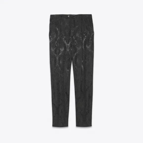 Saint Laurent Paris o1s1wg110824 High-Rise Pants in Vintage Paisley Jacquard Size US 32 / EU 48 - 1 Preview