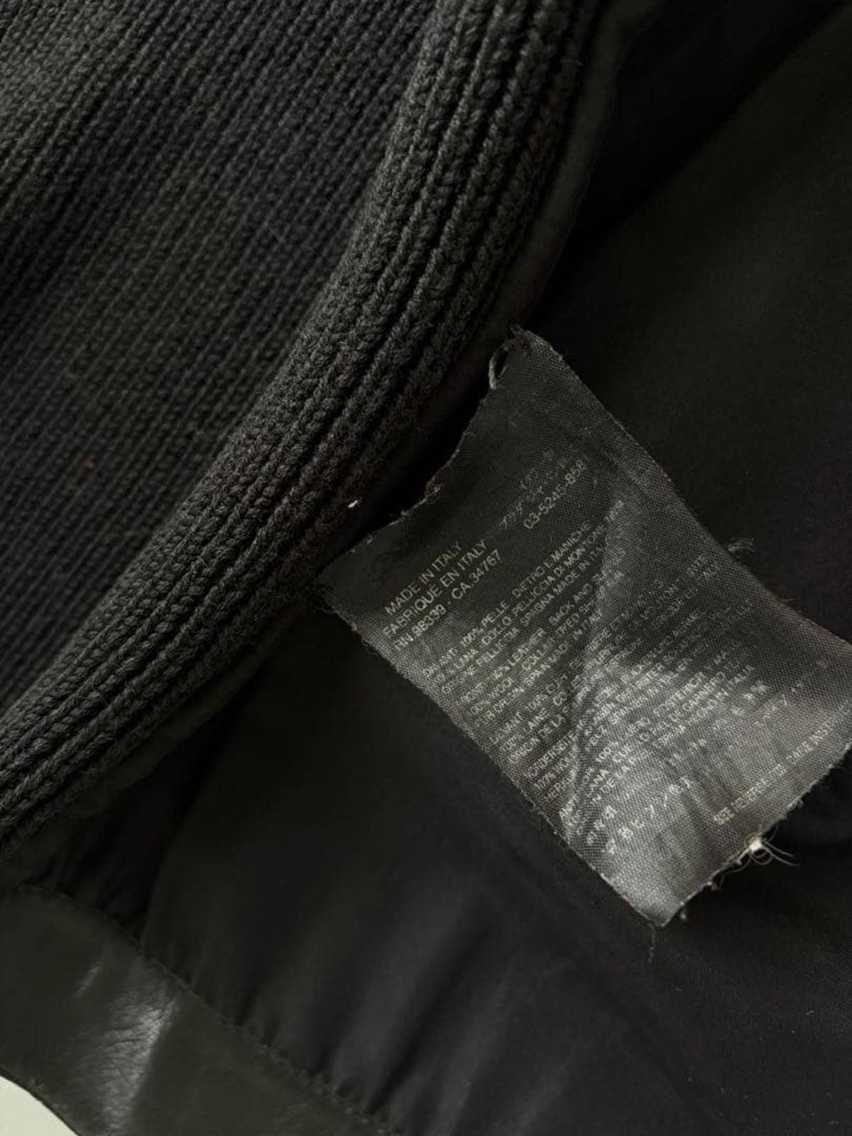 Prada Prada - Black Leather and Knit Jacket with Fur Collar Size S / US 4 / IT 40 - 7 Thumbnail
