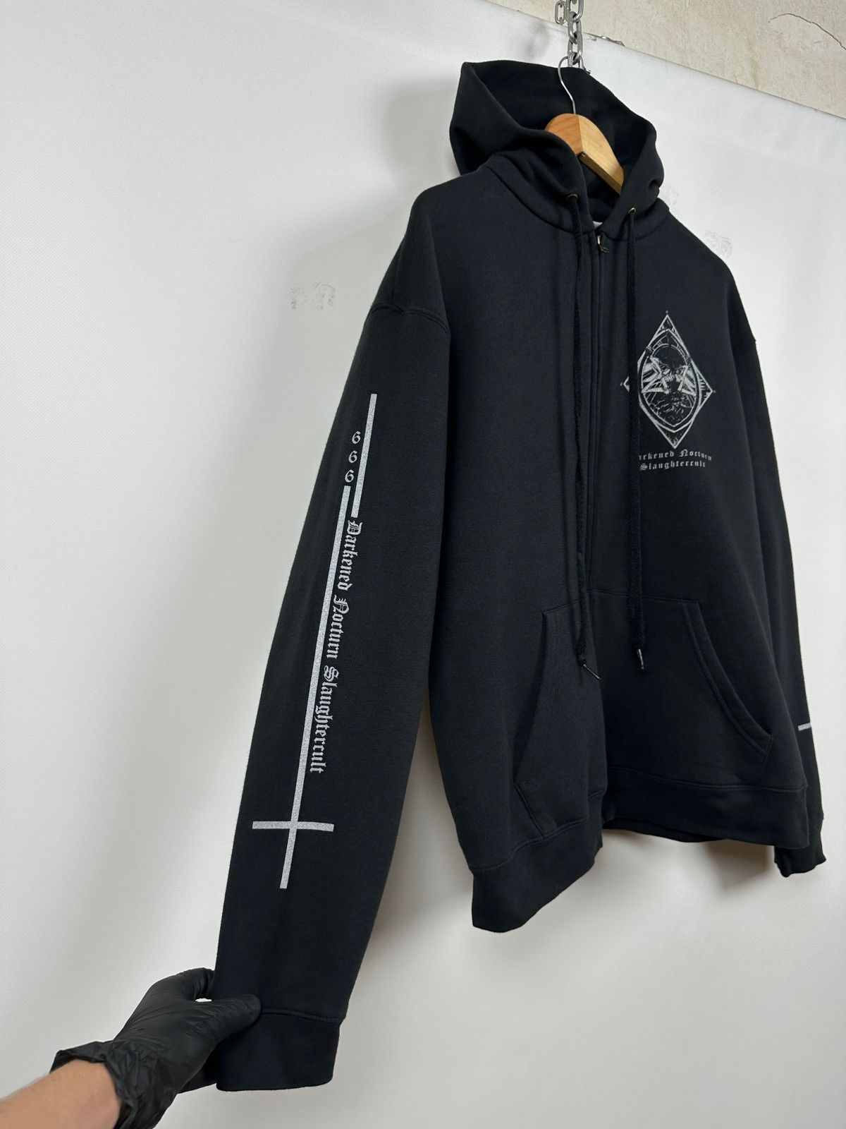 Band Tees Vintage Darkened Nocturn Slaughtercult Metal Band Hoodie Size US L / EU 52-54 / 3 - 4 Thumbnail