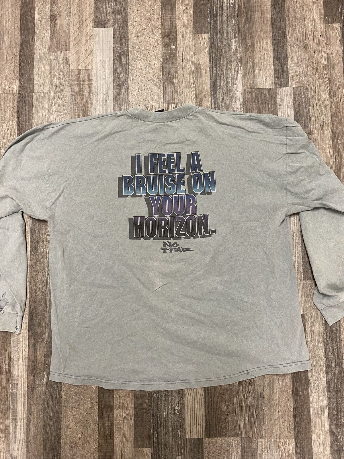 No Fear Vintage 90’s No Fear Long Sleeve Tee T Shirt Y2K Distressed Size US XL / EU 56 / 4 - 6 Thumbnail