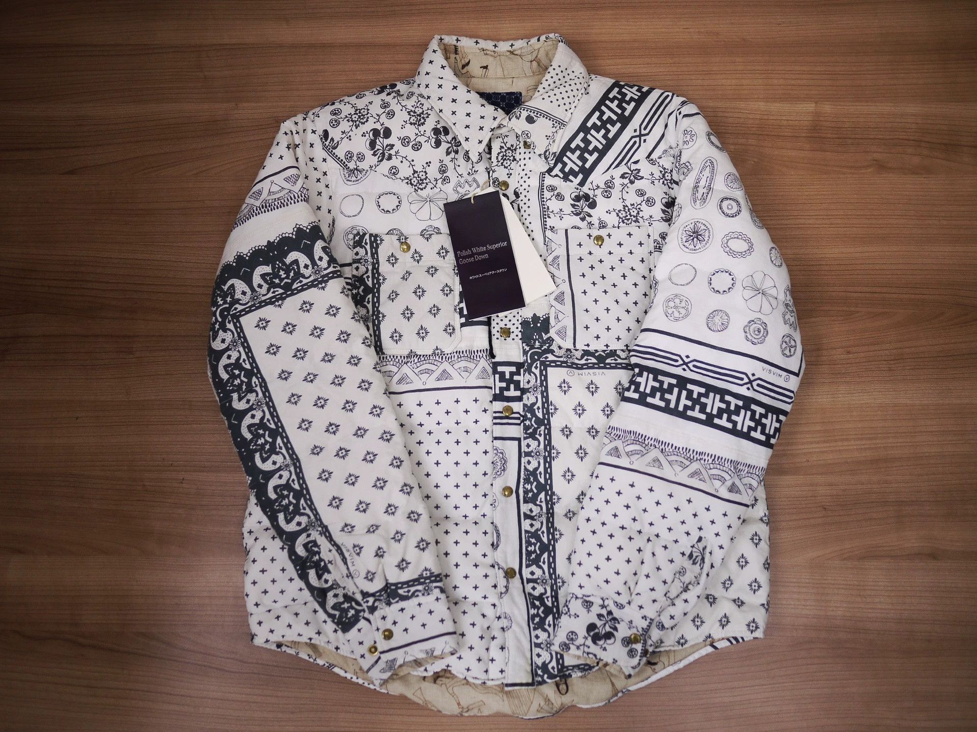 Visvim Visvim 18AW ICT Kerchief Down Jkt White Bandana 3 Size US L / EU 52-54 / 3 - 1 Thumbnail