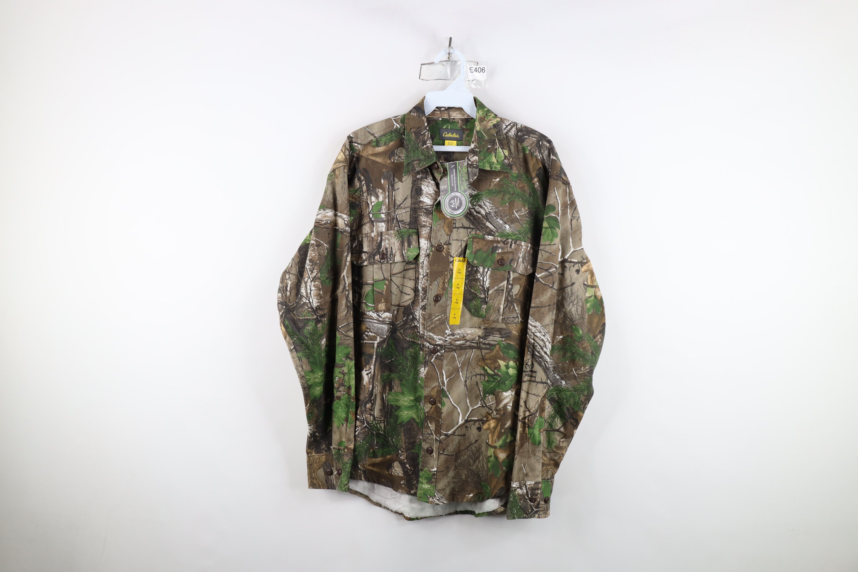 Cabelas Deadstock Vintage Y2K Cabelas Camouflage Twill Button Shirt Size US S / EU 44-46 / 1 - 1 Thumbnail