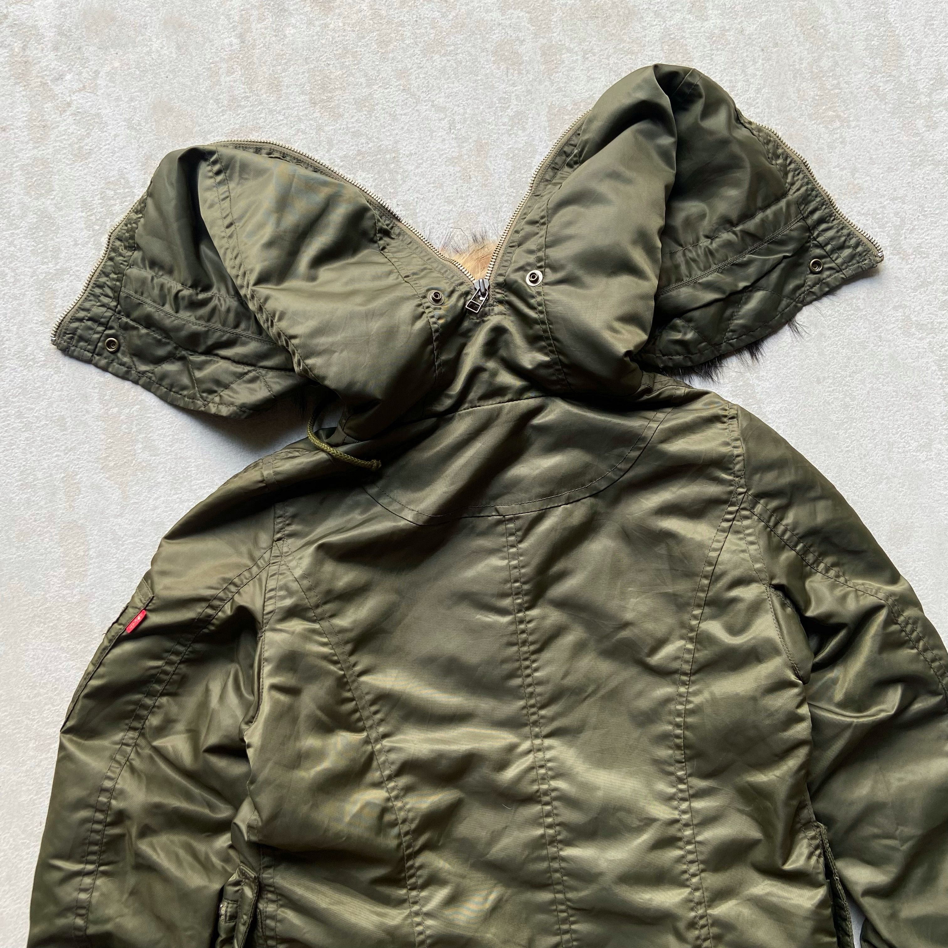 Le Grande Bleu (L.G.B.) Jungle Cat Raccoon Fur Jacket Ifsixwasnine lgb style Size US M / EU 48-50 / 2 - 9 Thumbnail