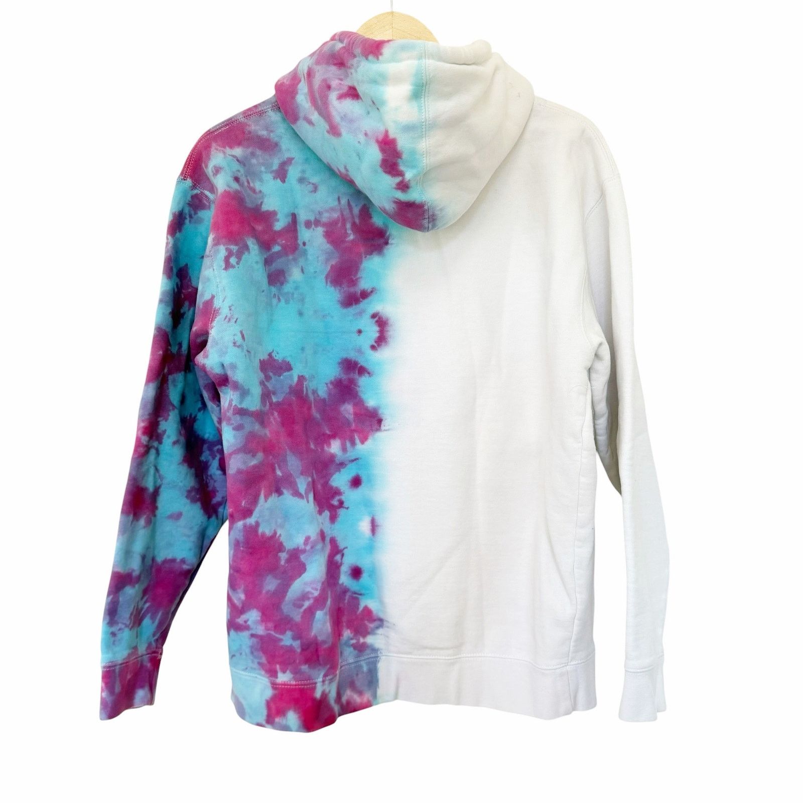 Other Happiness Project Blue Pink White Tie Dye Hoodie Sz M Size M / US 6-8 / IT 42-44 - 5 Thumbnail