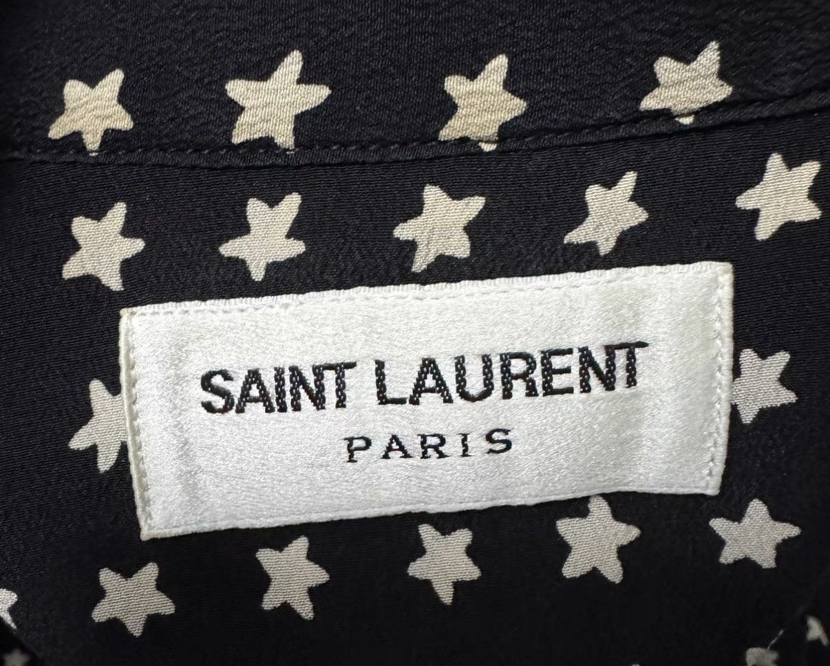 Saint Laurent Paris Saint Laurent 18FW Silk Black/White Starry Sky Star Shirt Size US S / EU 44-46 / 1 - 4 Thumbnail