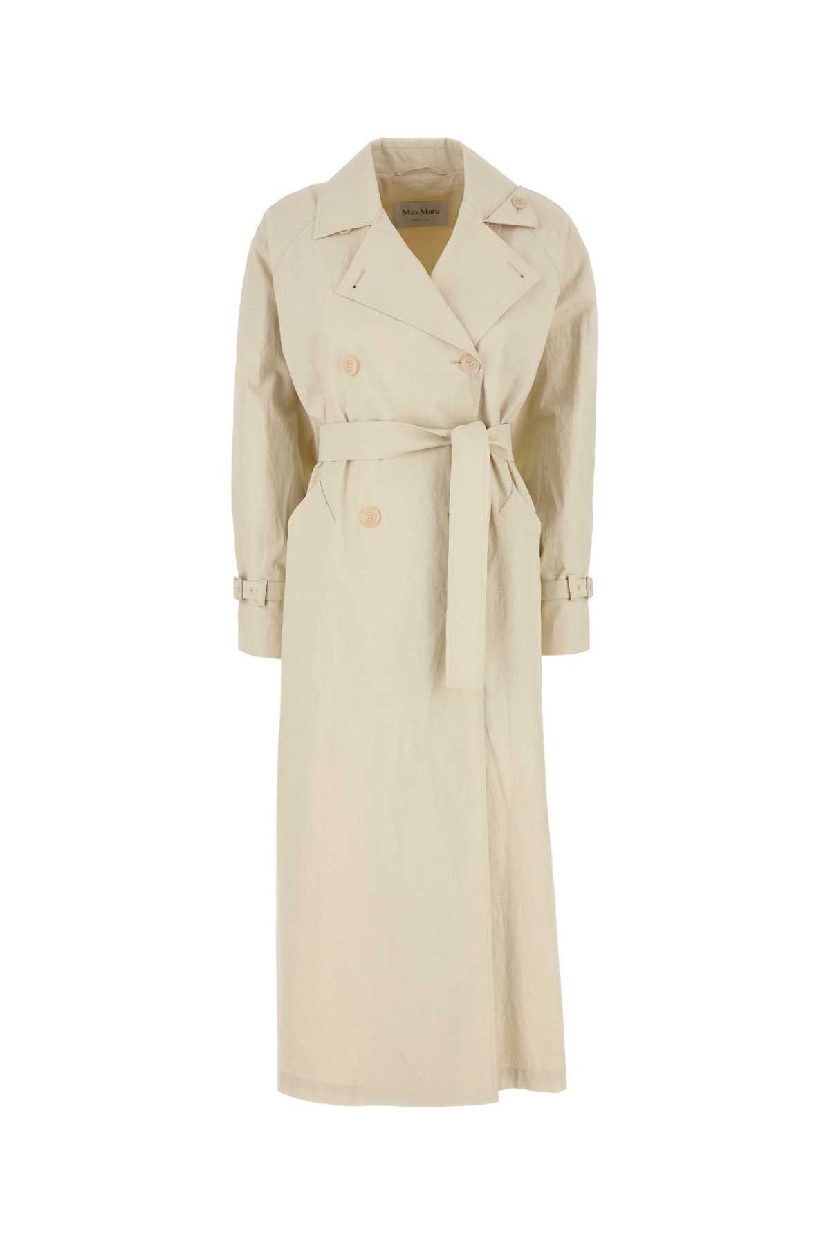 MAX MARA Ronco max mara sfilata coated linen trench リネン Max Mara Ronco Max Mara Sfilata Coated Linen Trench | Grailed
