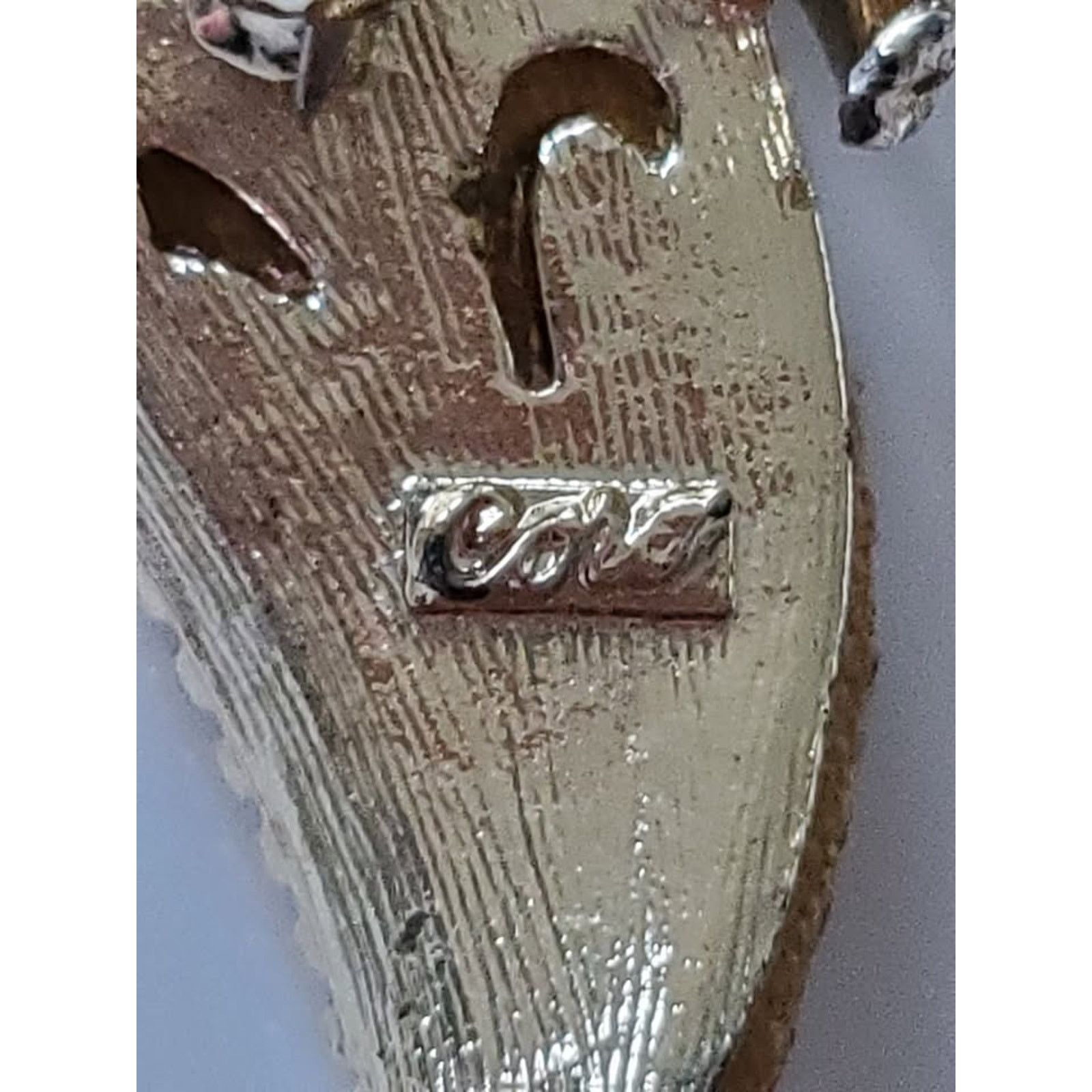 Unknown London Vintage Glitter Crusted Coro Designer Swirl Brooch Size ONE SIZE - 4 Thumbnail