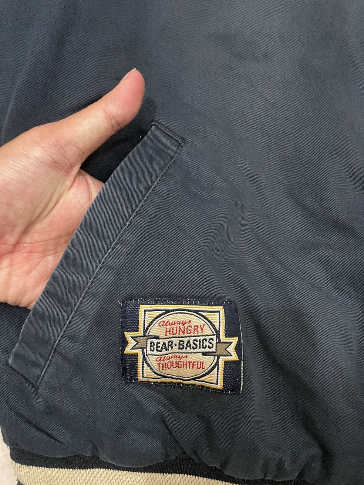 Disney × Japanese Brand × Vintage Vintage Pooh Disney Trahsed Bomber Jacket Size US M / EU 48-50 / 2 - 14 Thumbnail