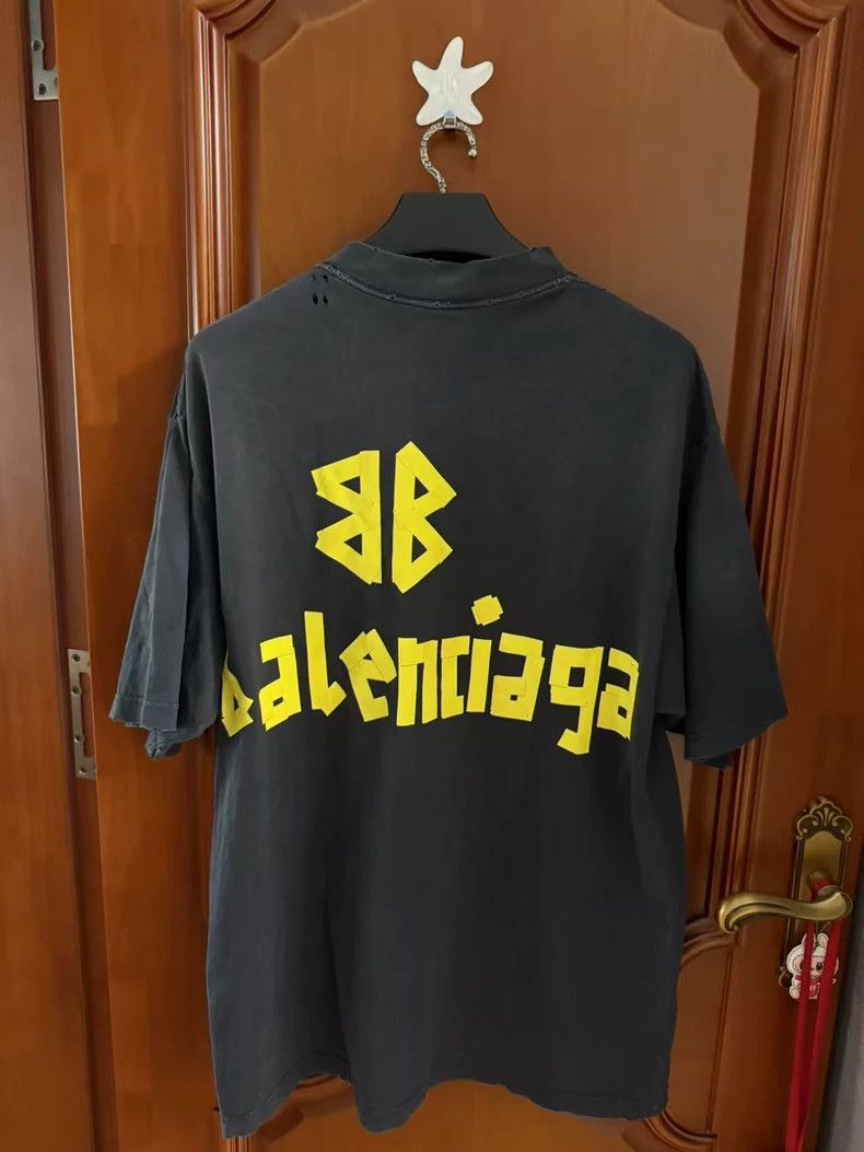 Balenciaga Balenciaga Tape Short Sleeve Size US M / EU 48-50 / 2 - 2 Thumbnail