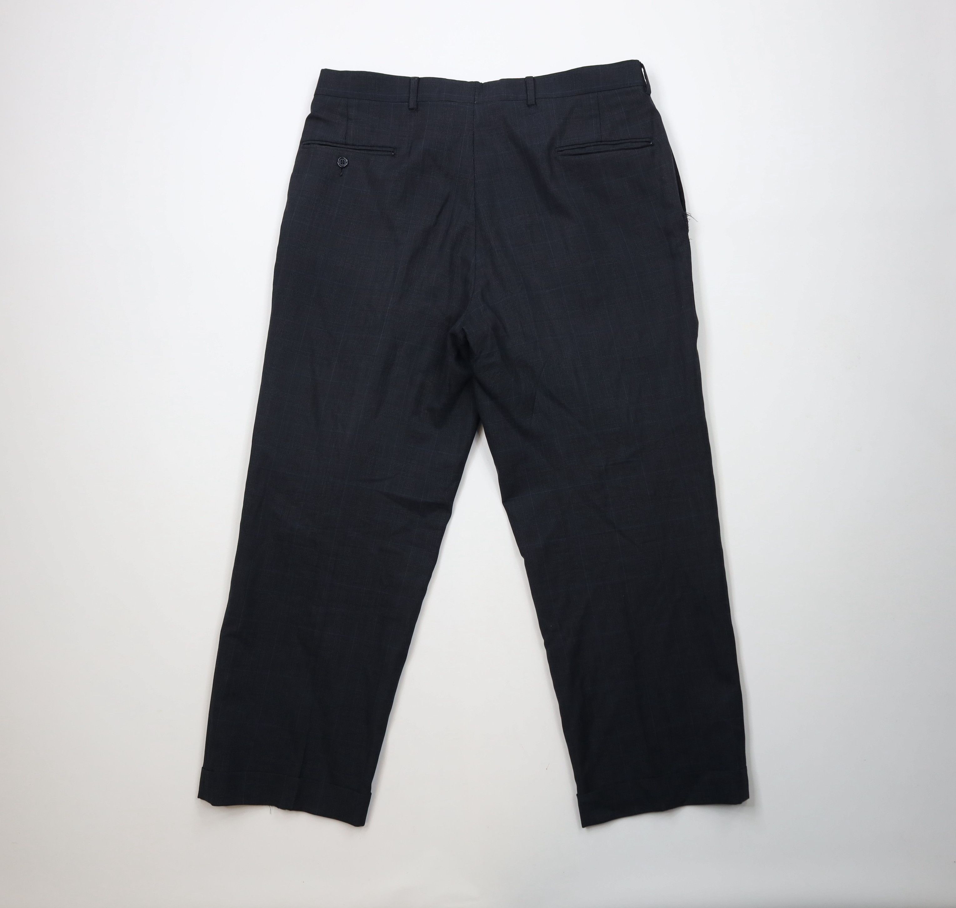 Jos. A. Bank × Vintage Vintage Jos A Bank Lightweight Wool Wide Leg Chino Pants Size US 36 / EU 52 - 10 Thumbnail
