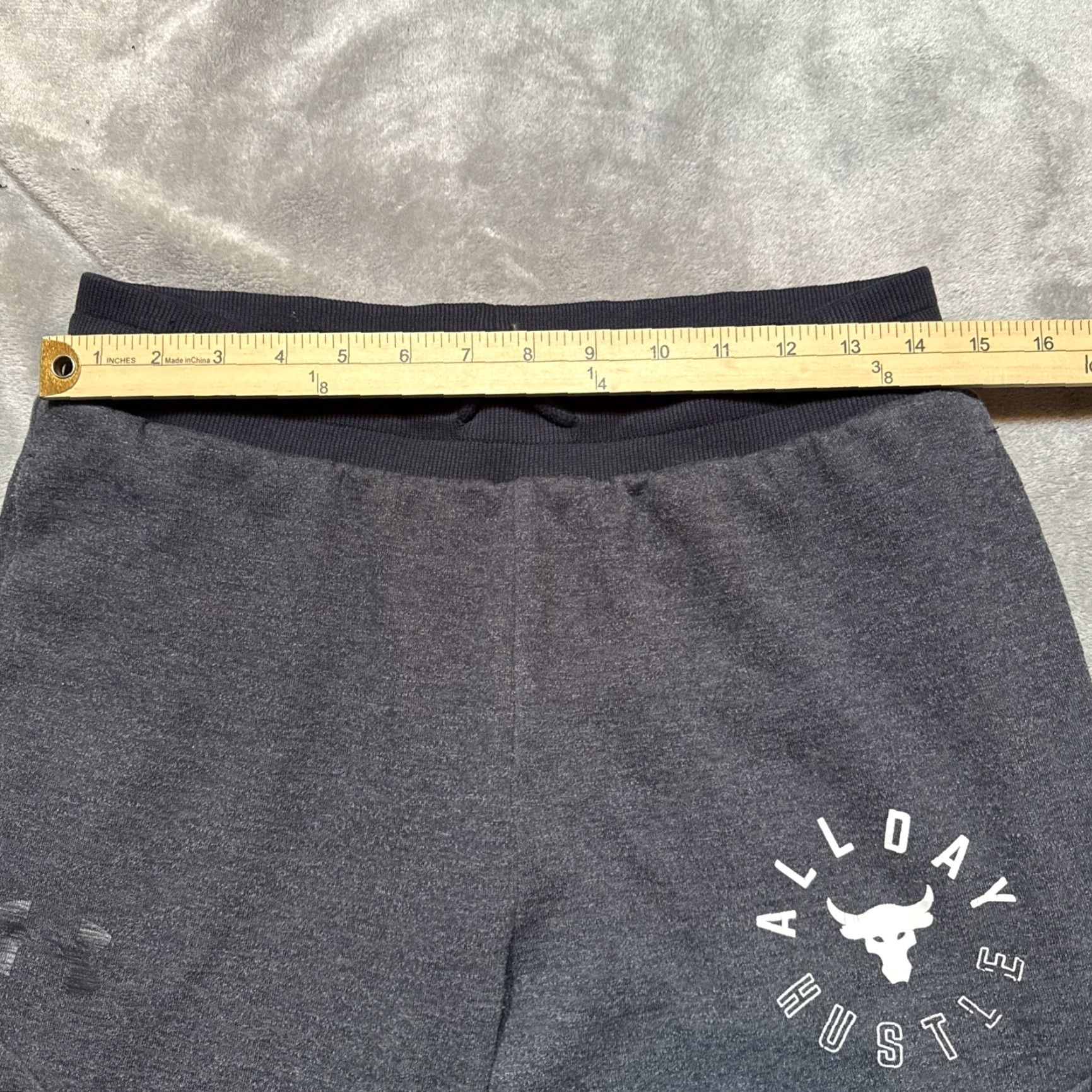 Under Armour Under Armour Project Rock Joggers Mens Medium Gray Double Knit All Day Hustle Size US 31 - 4 Thumbnail