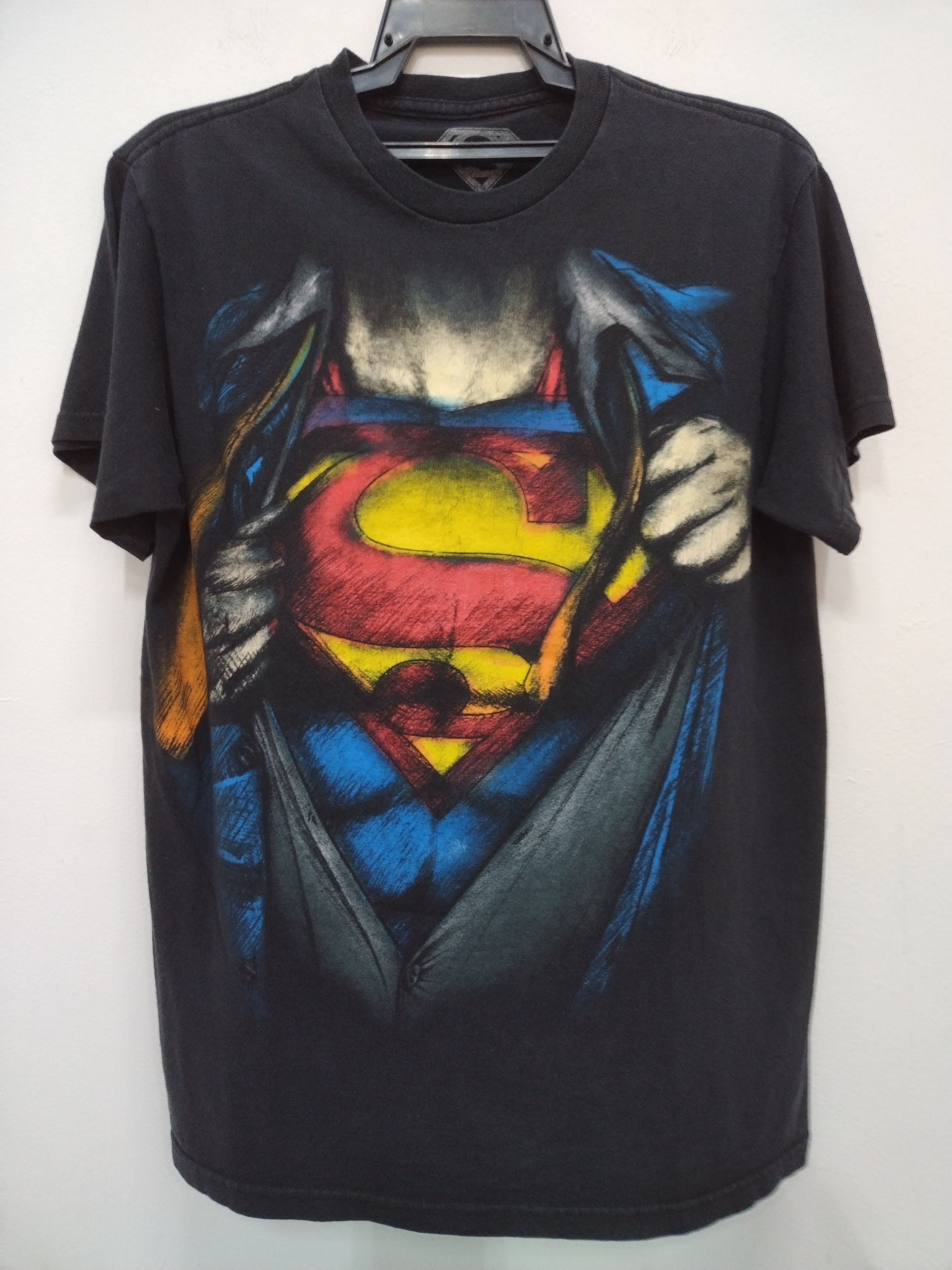 DC Comics × Vintage Vintage Superman t-shirt Awesome Big Print Size US M / EU 48-50 / 2 - 2 Thumbnail