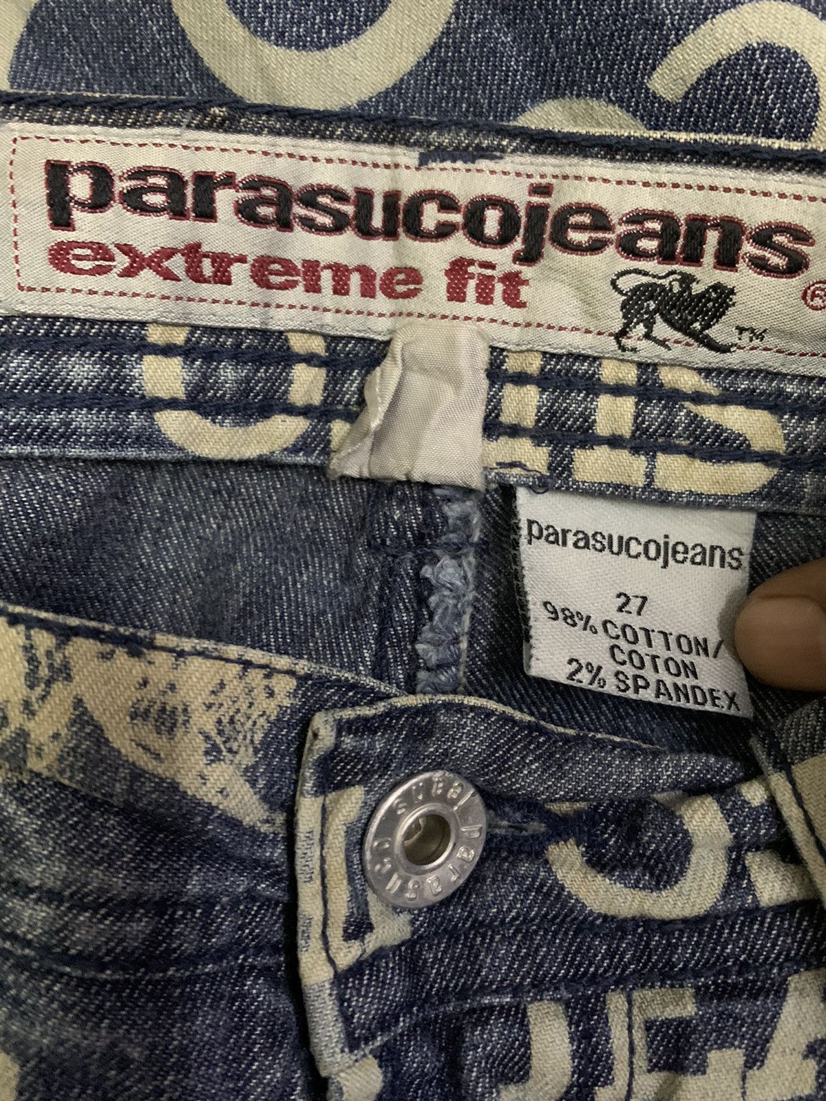 Parasuco Vintage Parasuco Overprint Pant Size 27" / US 4 / IT 40 - 8 Thumbnail