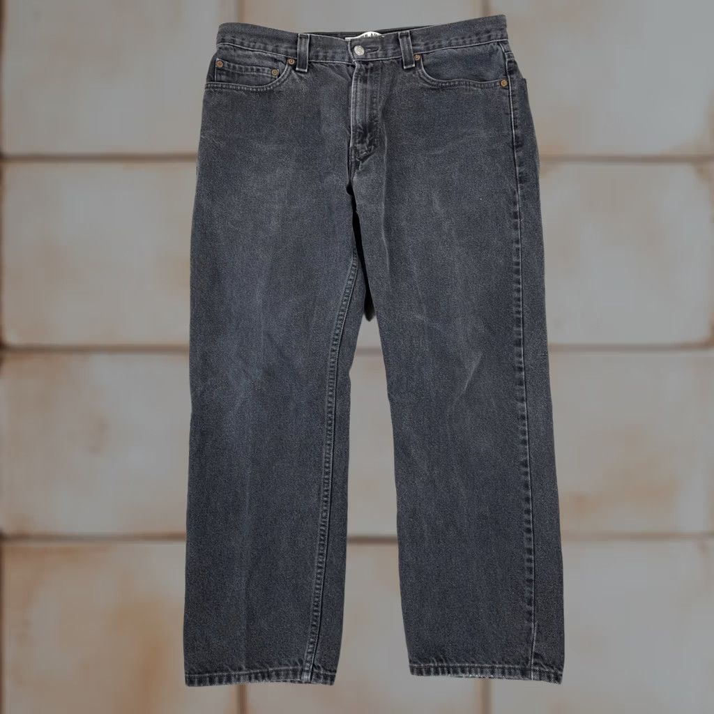 Levi's Levis 505 Jeans Mens 34 Black Regular Fit Straight Leg Denim Workwear Skater 90s Size US 34 / EU 50 - 1 Thumbnail
