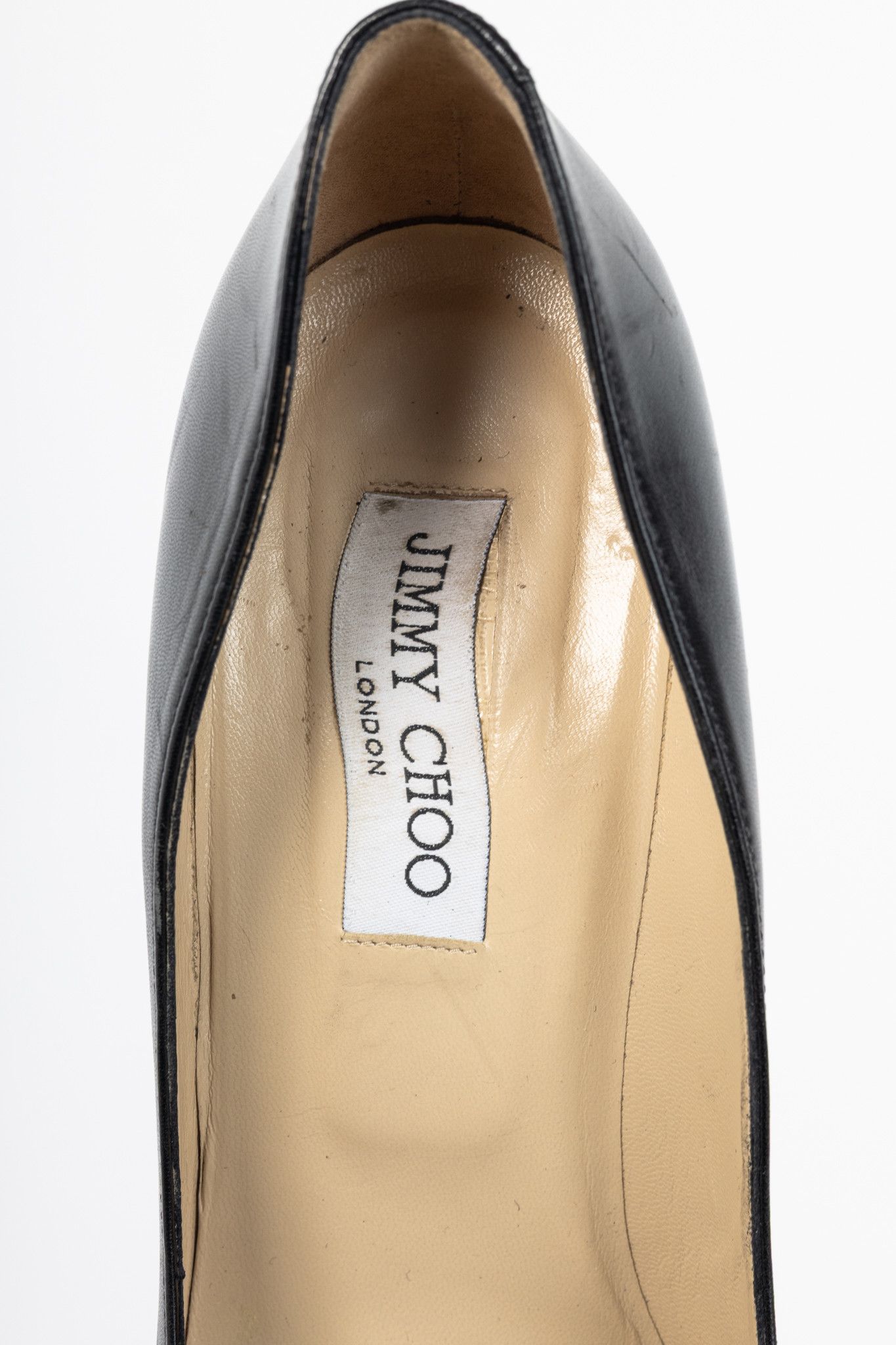 Jimmy Choo Jimmy Choo Gilbert Black Leather Stiletto Pumps Size US 10.5 / IT 40.5 - 8 Thumbnail