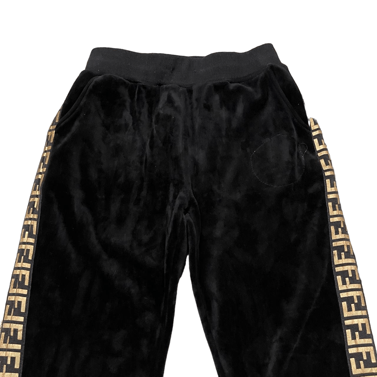 Japanese Brand Vintage Japanese Brand FF Logo Sipe Tape Velvet Sweatpants Size US 32 / EU 48 - 2 Thumbnail