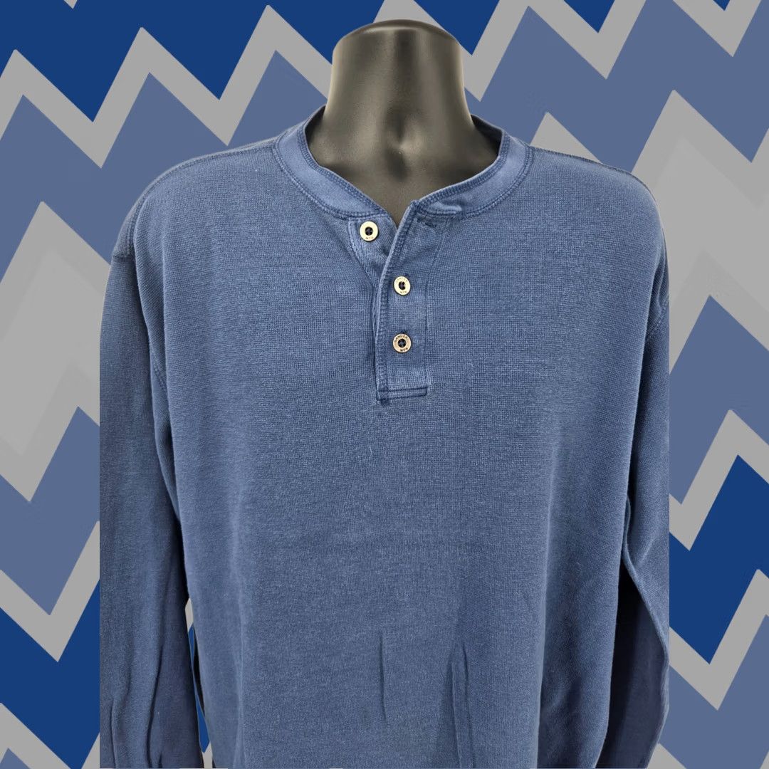 Vintage Gander Mtn T-Shirt XL Blue Long Sleeve Men Shirt Outdoor Camping Hiking Crew Neck Cotton Polyester Knit Logo Casual Solid Size US XL / EU 56 / 4 - 1 Thumbnail