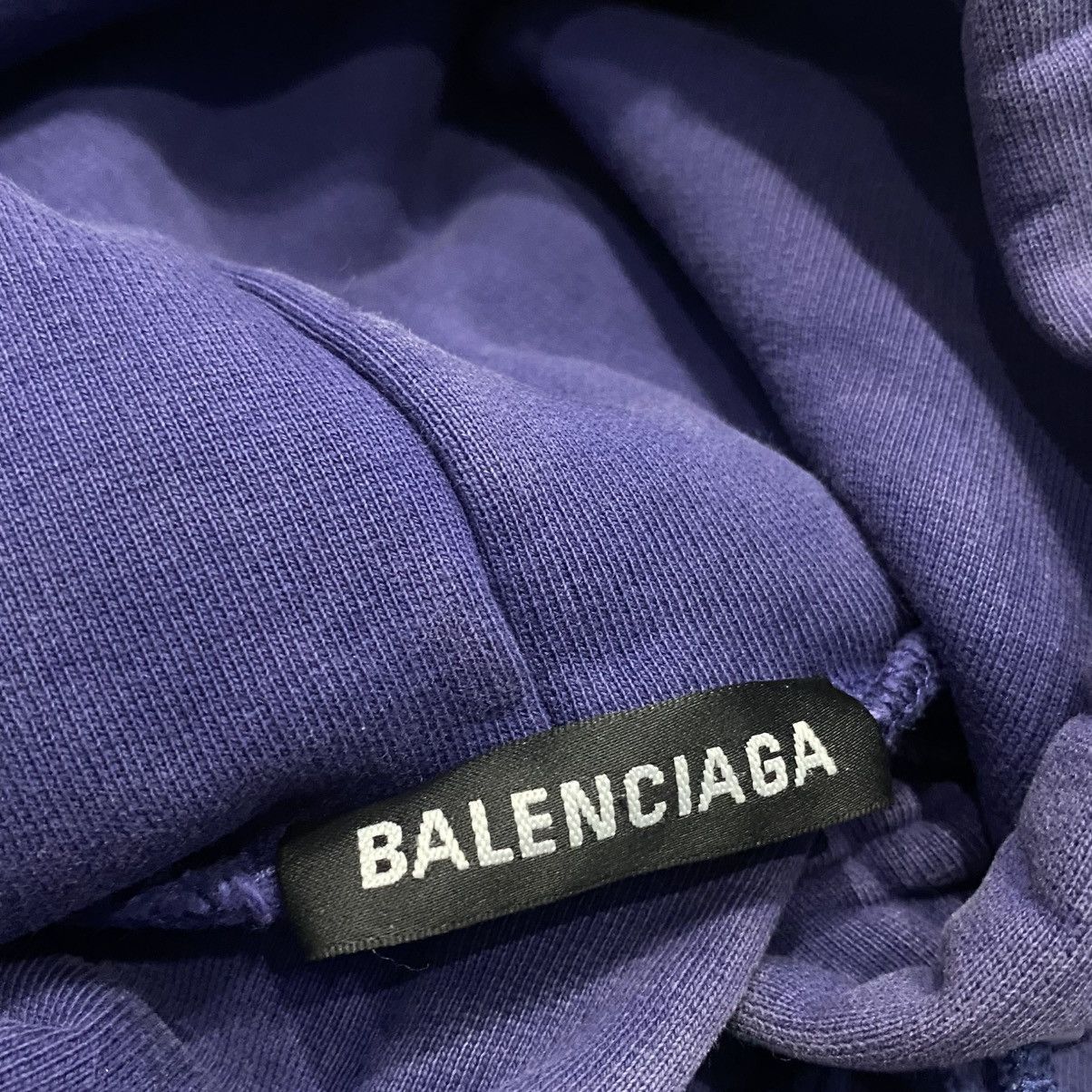 Balenciaga Balenciaga Political Campaign Blue Pullover Hoodie Size US M / EU 48-50 / 2 - 6 Thumbnail