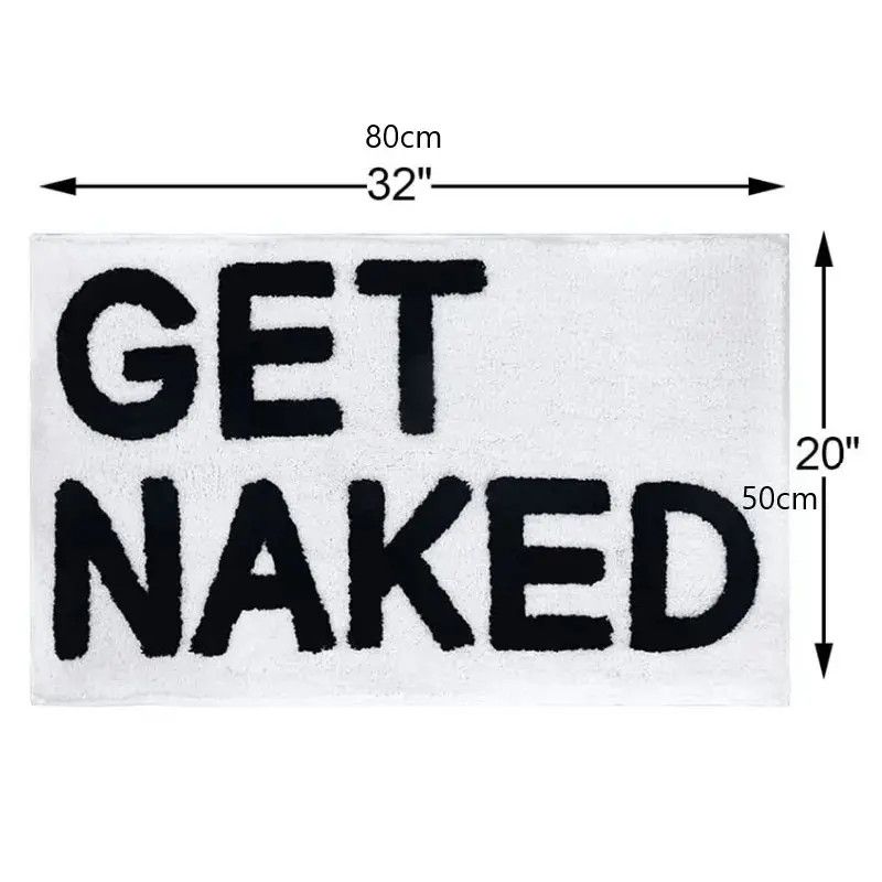 Other Nude Get Naked Bath Mat Bathroom Soft Rugs Size ONE SIZE - 2 Thumbnail