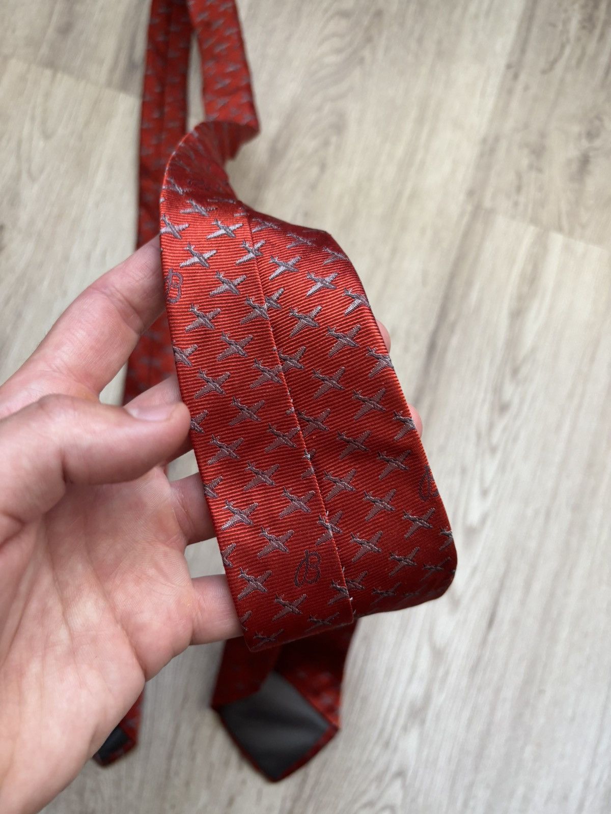 Breitling Breitling Tie Iconic Script "B Airplane" Logo Authentic Size ONE SIZE - 13 Thumbnail