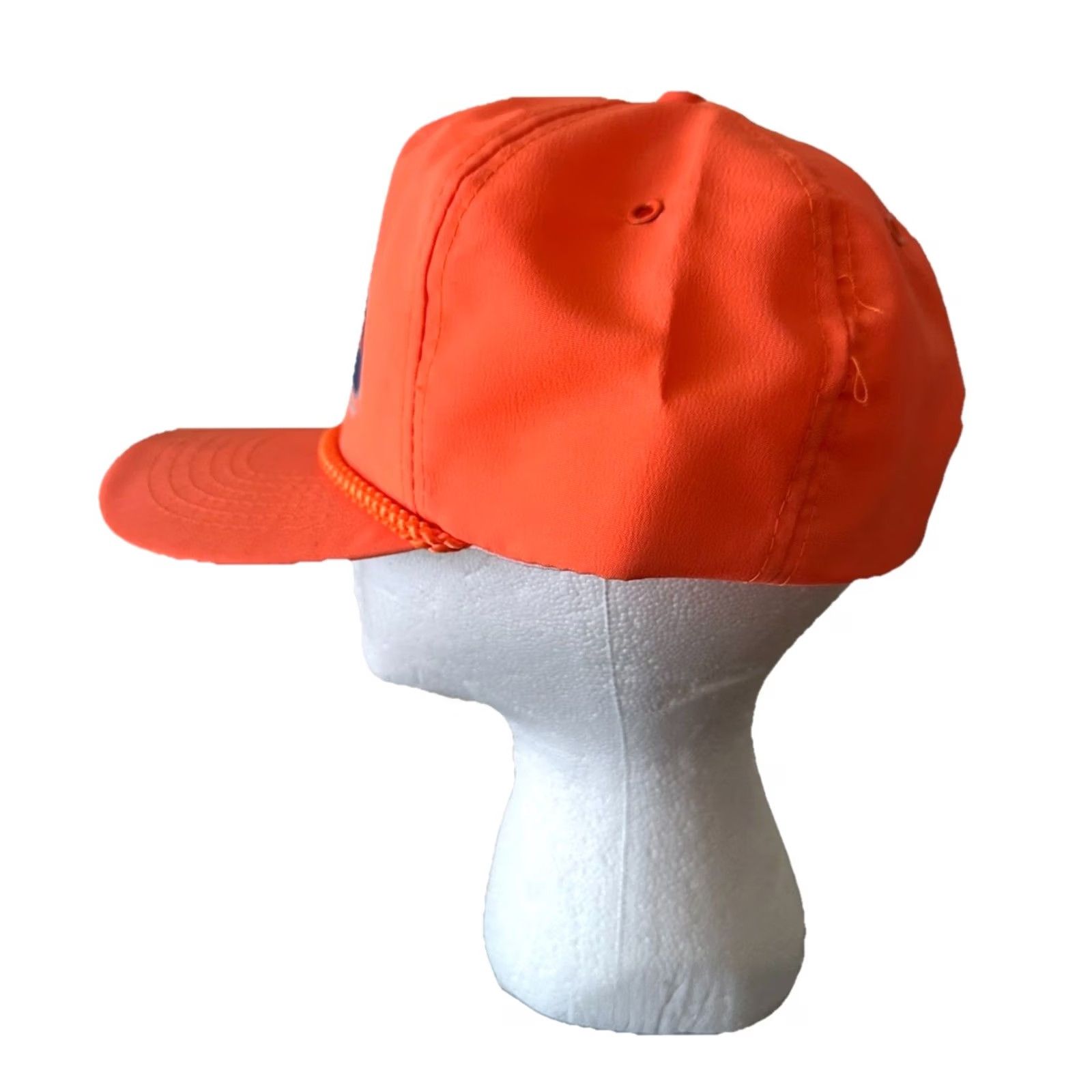 NFL VINTAGE Chicago Bears Hat Cap Adult Orange Snapback Script One Size NFL 80s Zip Size ONE SIZE - 4 Thumbnail
