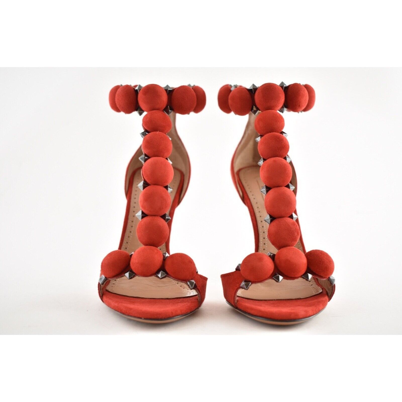 Alaia 110mm Grenadine Ankle T Strap Studded Sandal Heel Pump 35 Size US 5 / IT 35 - 4 Thumbnail