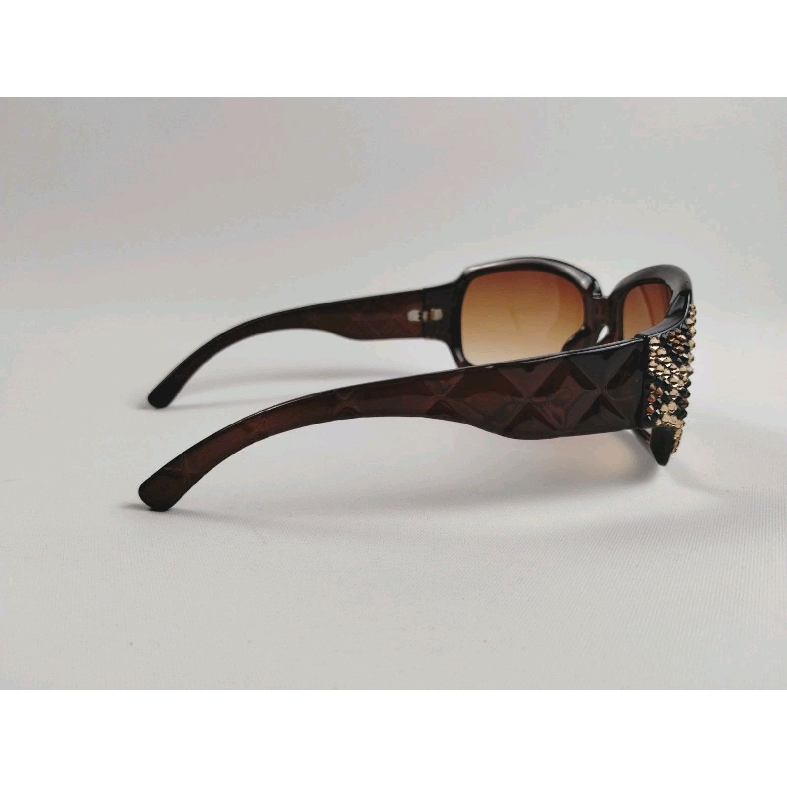 Vintage Cache Square Wrap Around Sunglasses - Square Glasses/Leopard Size ONE SIZE - 5 Thumbnail