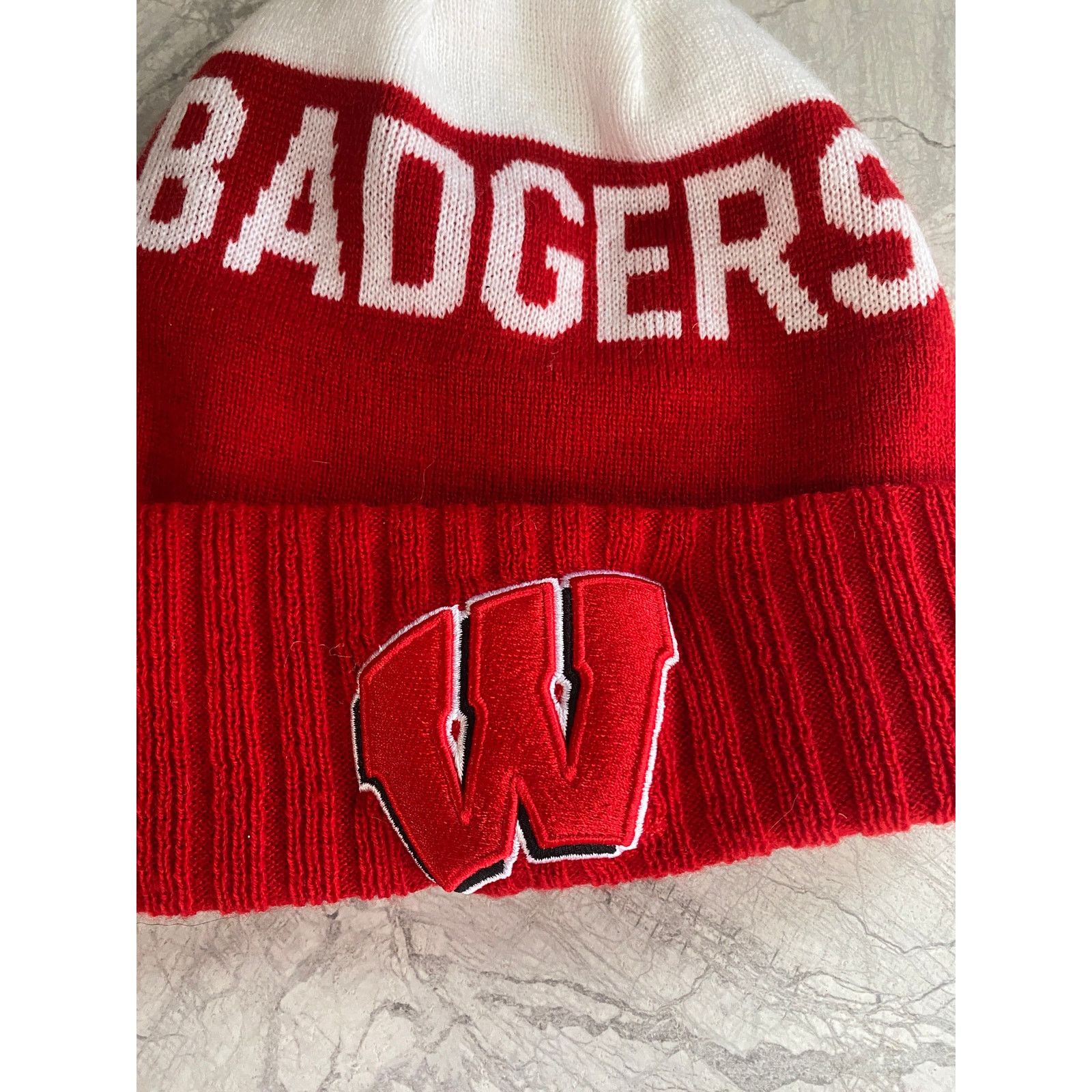 New Era Wisconsin Badgers New Era Winter Beanie Size ONE SIZE - 2 Thumbnail