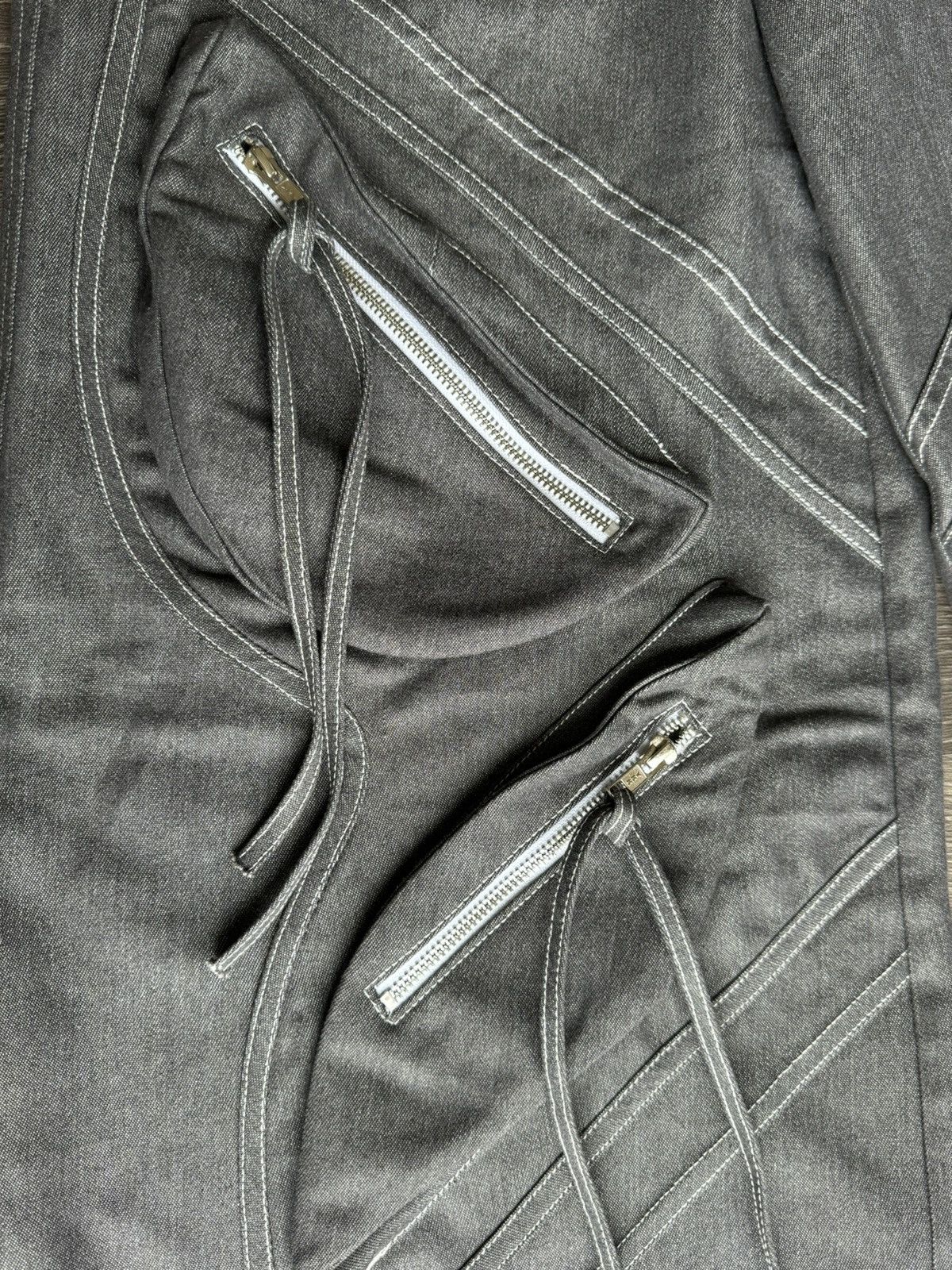 Designer Lalune Calypso Baggy Cargo Jeans Size US 34 / EU 50 - 5 Thumbnail